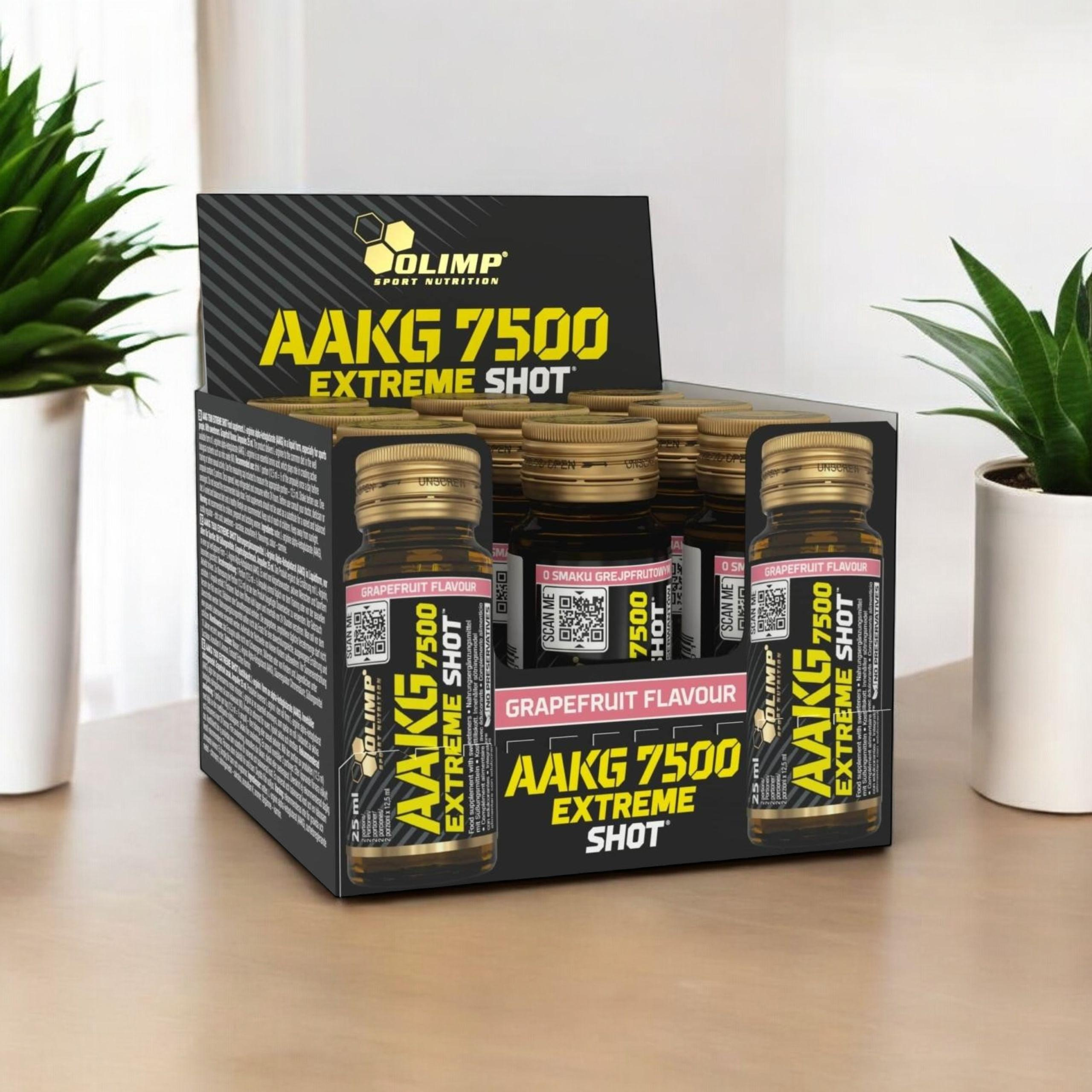 OLIMP - AAKG 7500 Extreme Shot - 9x 3x 25ml - Grapefruit