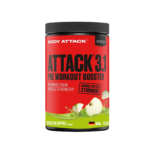BODY ATTACK Attack 3.1 Pre Workout Booster - 3x 600g