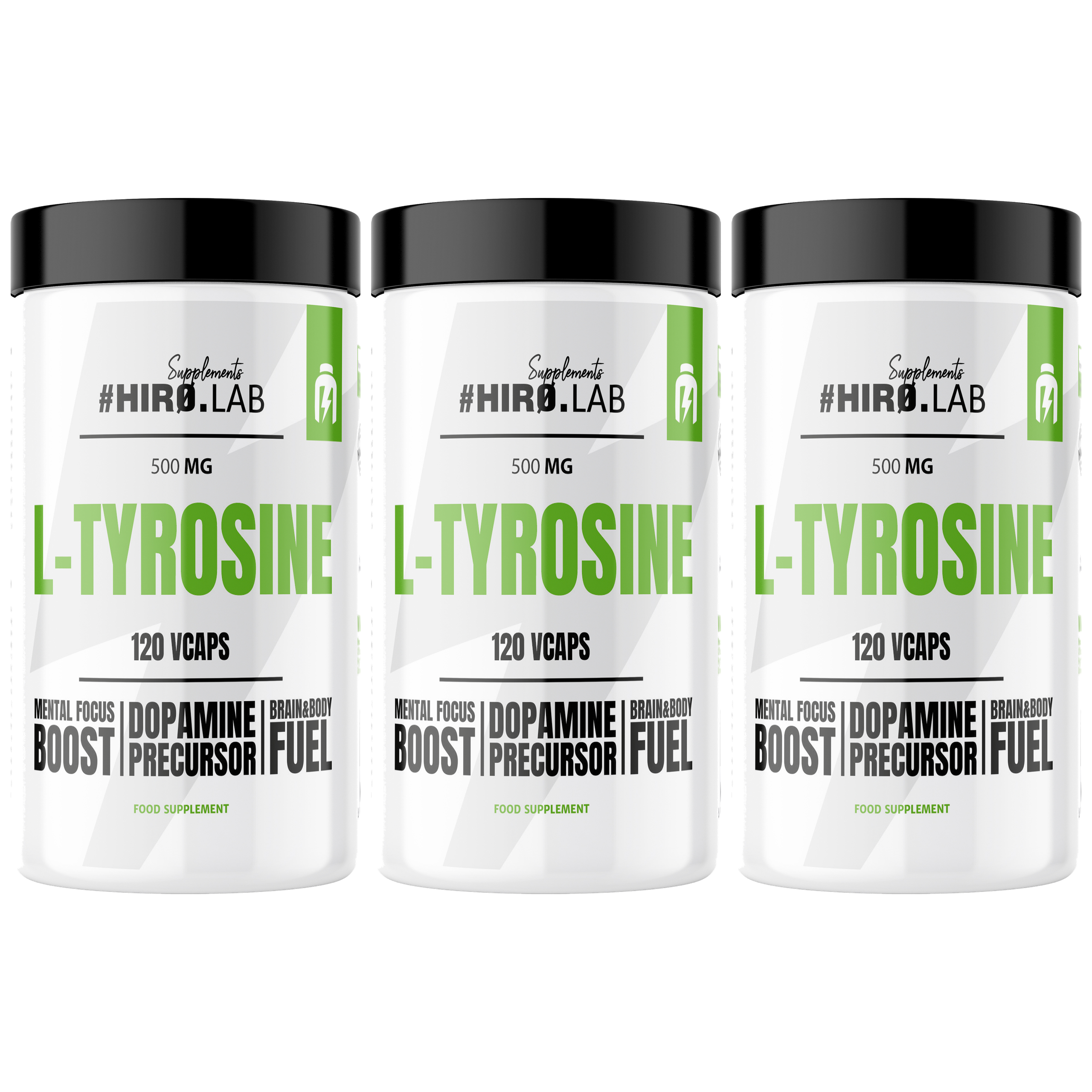 HIRO.LAB L-Tyrosine -3x 120vcaps - L-Tyrozyna