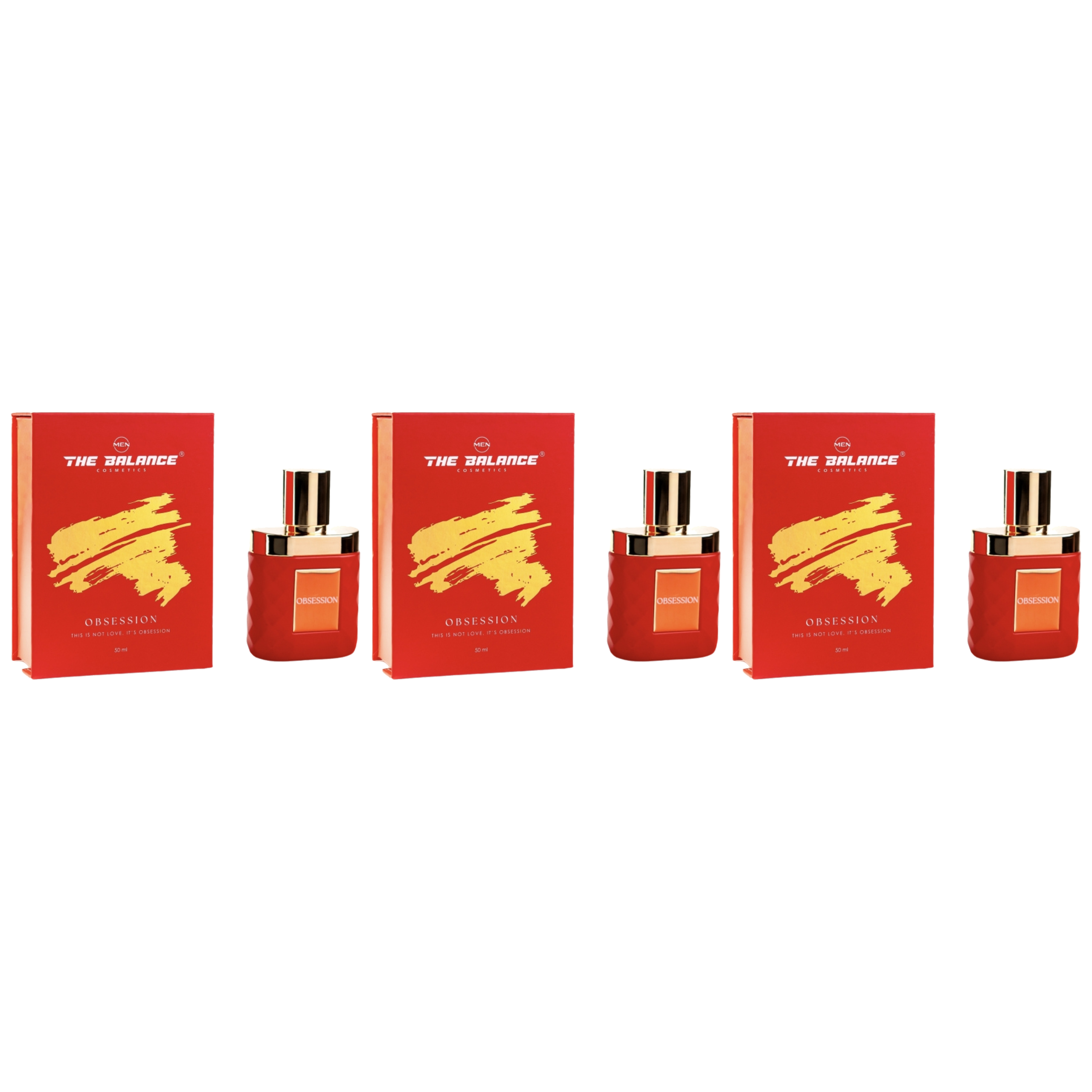 THE BALANCE COSMETICS - Perfumy Obsession - 3x 50ml