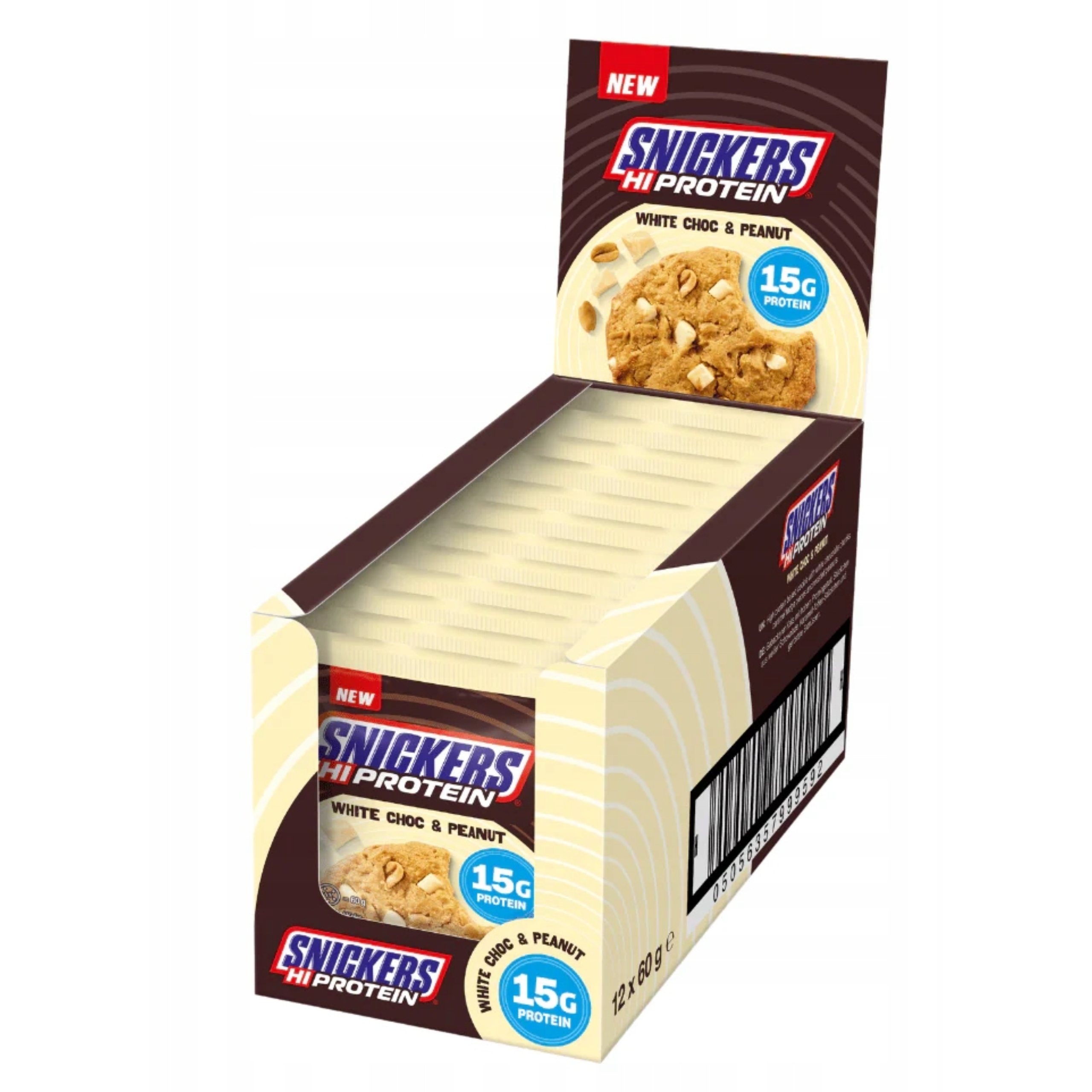 Mars - High Protein Cookie - 12x 3x 60g - White Chocolate & Peanut