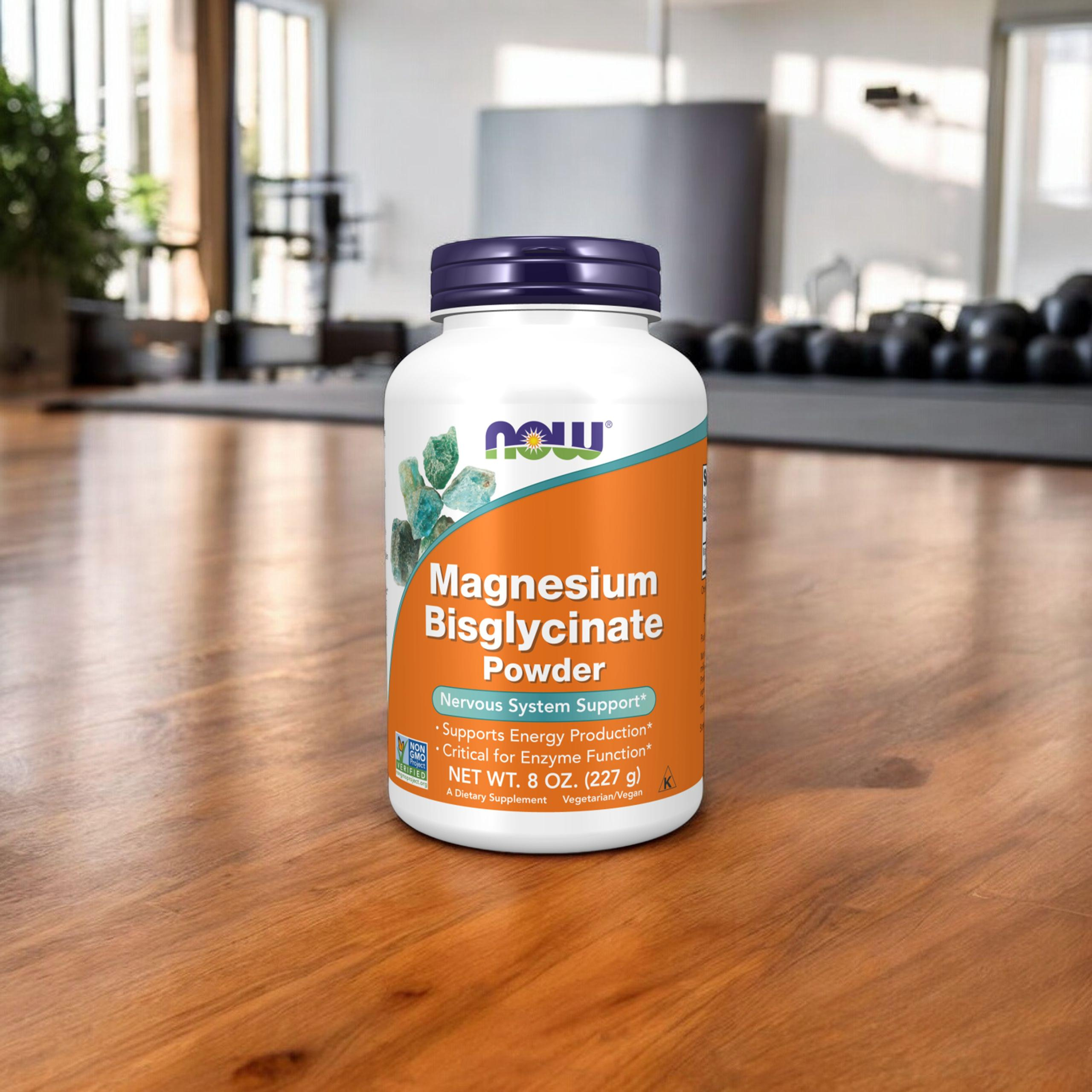 NOW Magnesium Bisglycinate Powder - 2x 227g