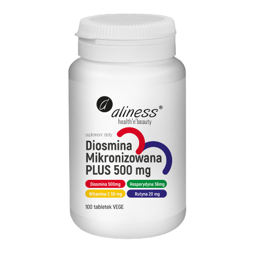 ALINESS - Diosmina Mikronizowana Plus 500mg - 100vtabs.