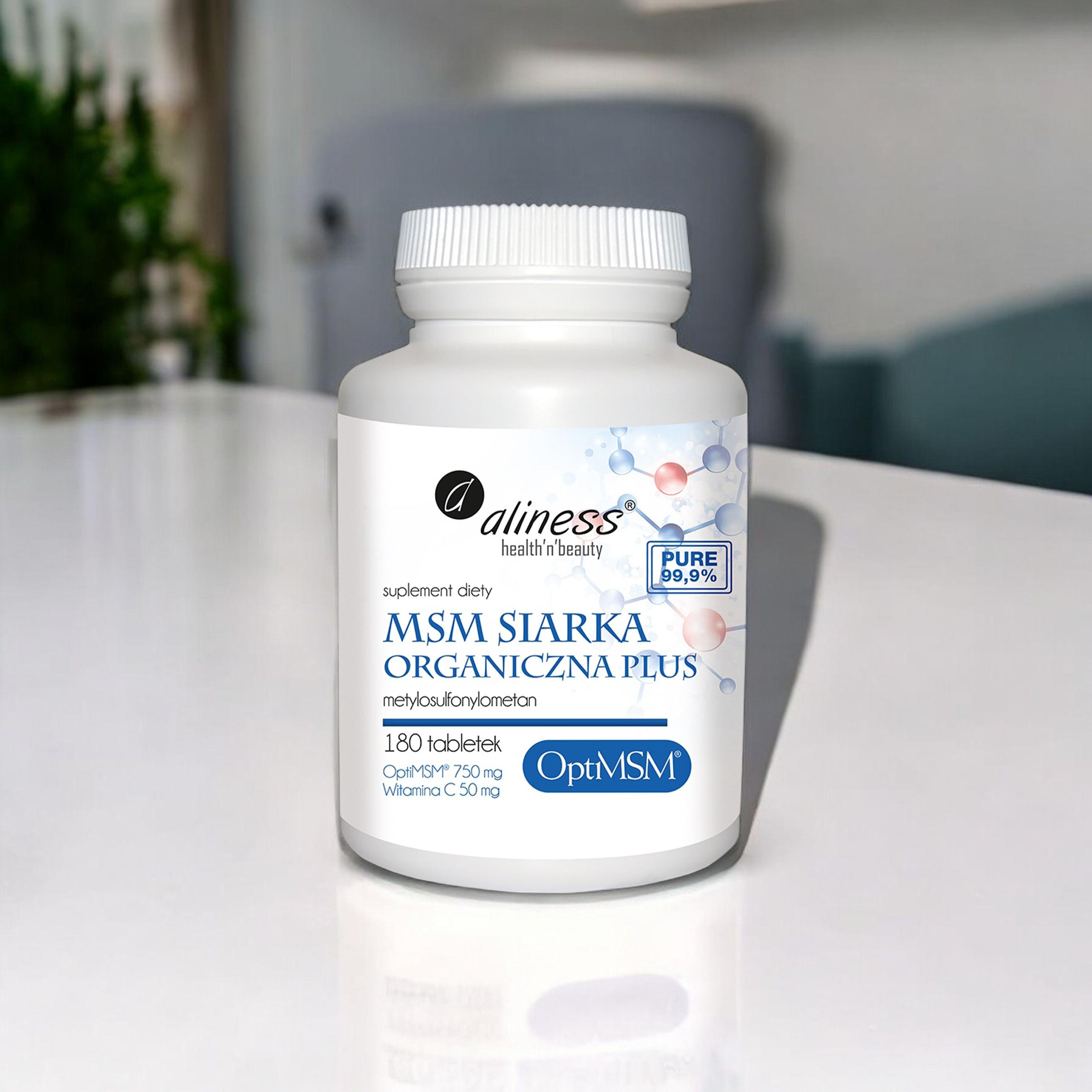 ALINESS MSM Siarka Organiczna PLUS - 3x 180tabs