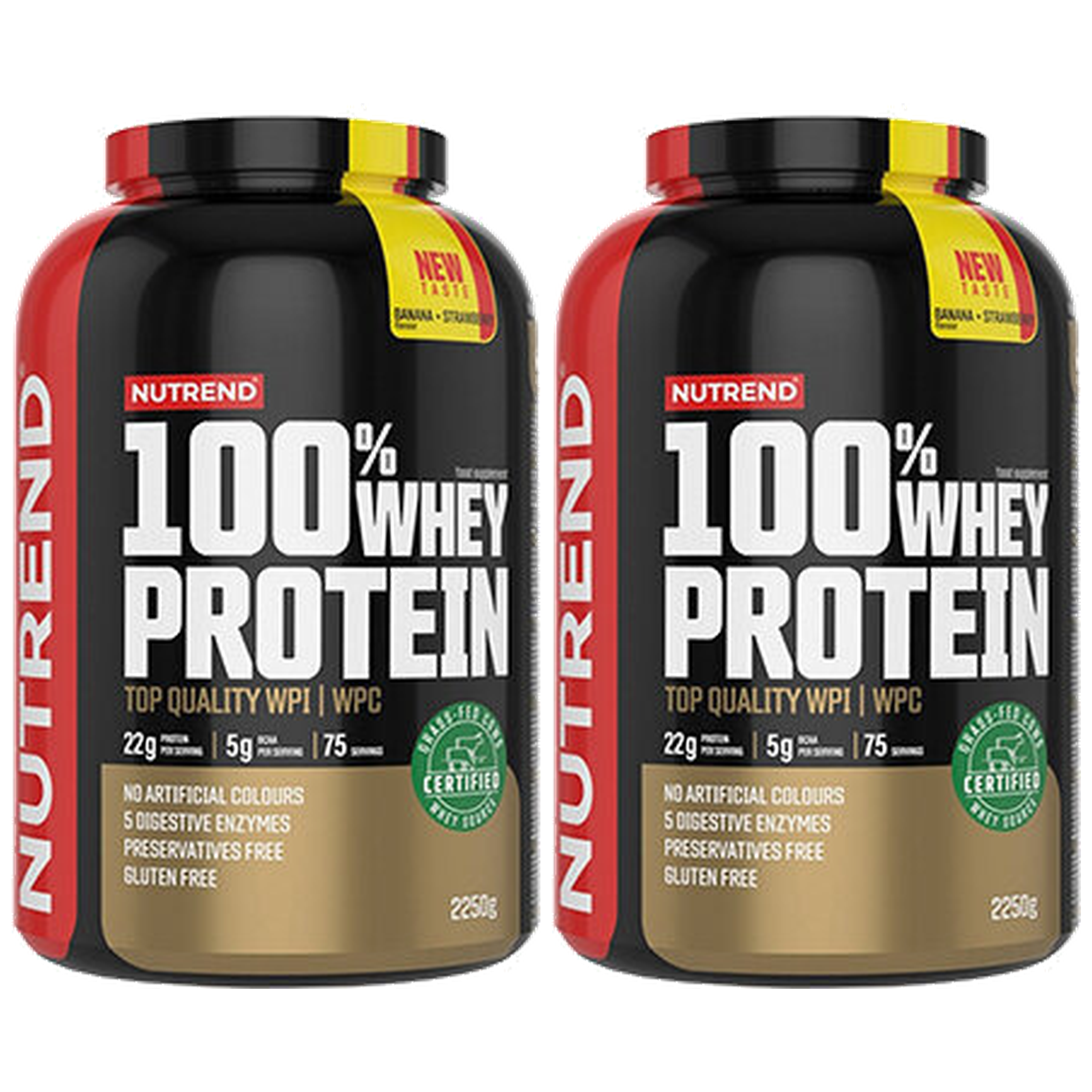 NUTREND 100% Whey Protein - 2x 2250g