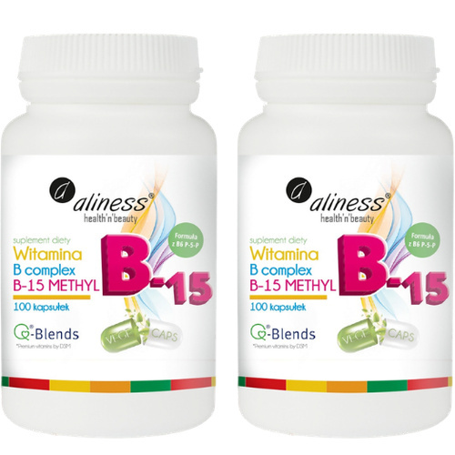 ALINESS - Witamina B Complex B-15 Methyl - 2x 100vcaps.