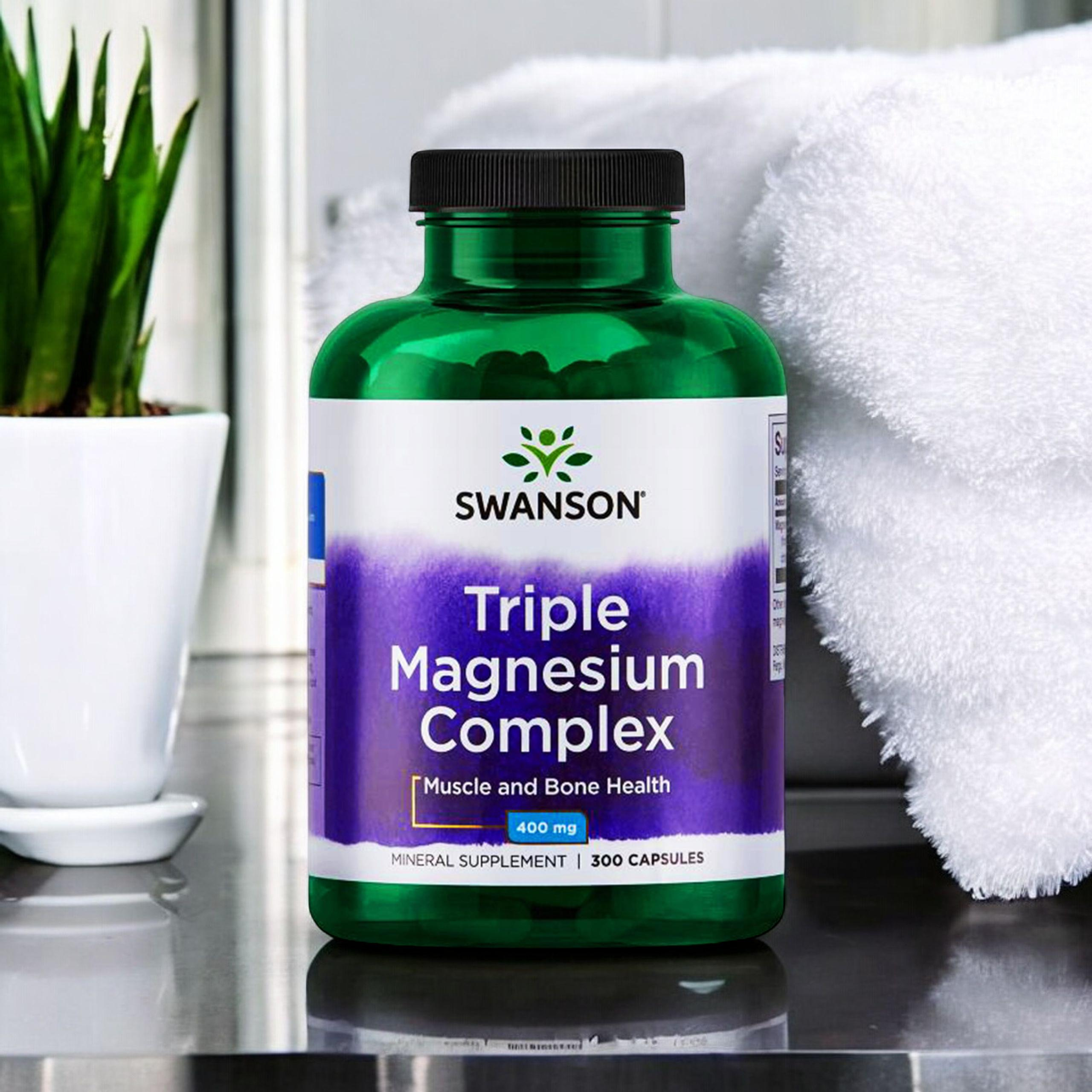SWANSON Triple Magnesium Complex 400mg - 300caps.