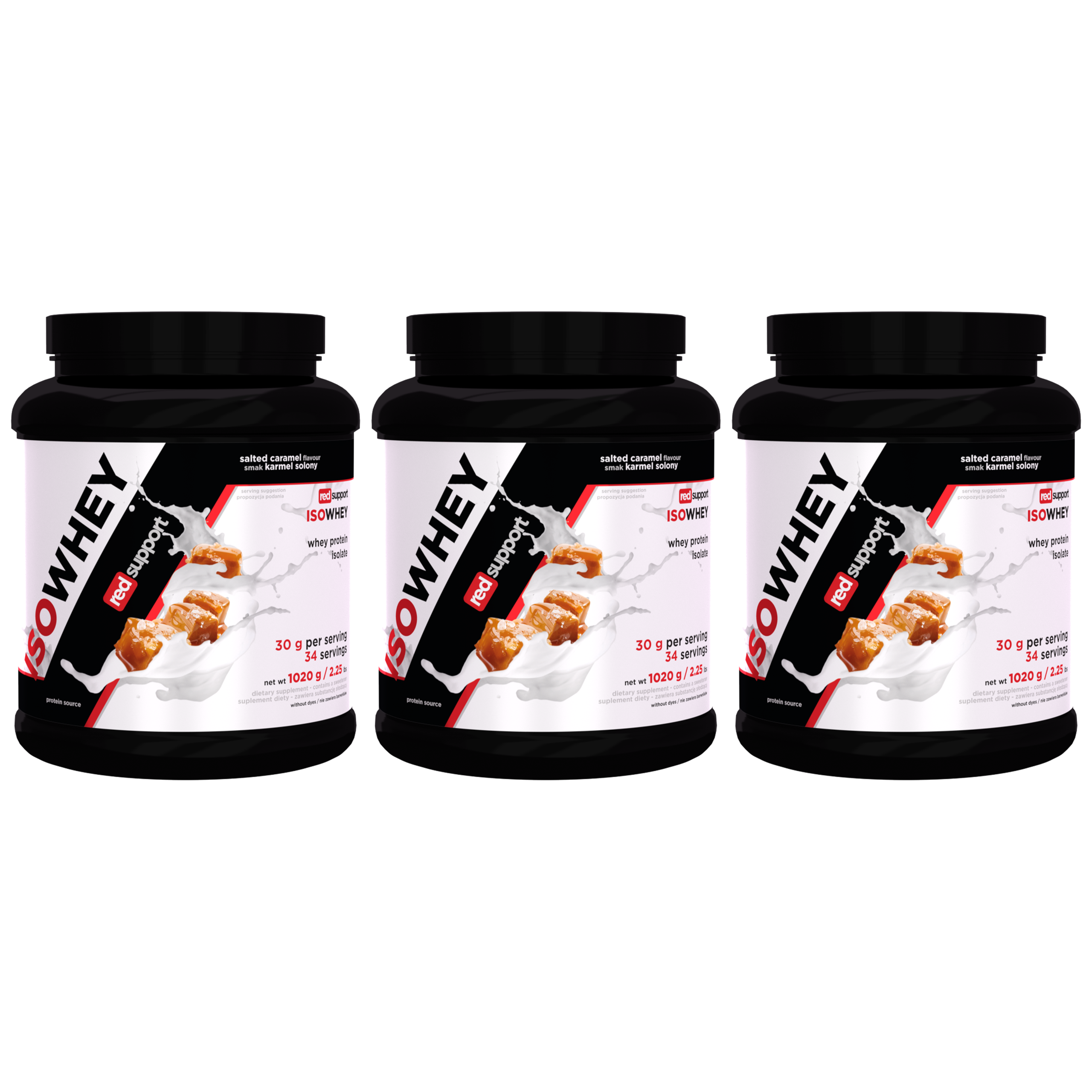 RED SUPPORT IsoWhey - 3x 1020g