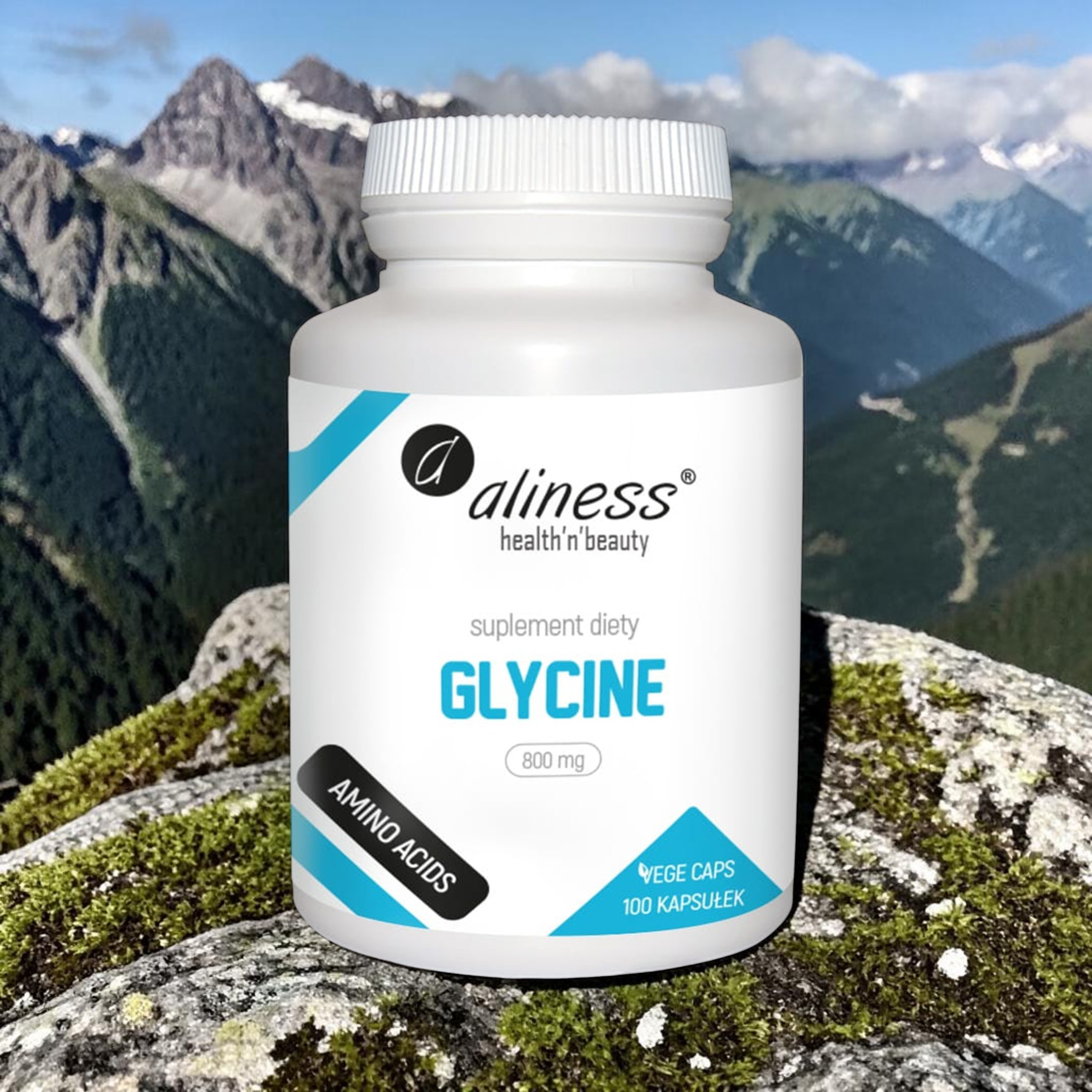 ALINESS Glycine 800mg - 2x 100vcaps.