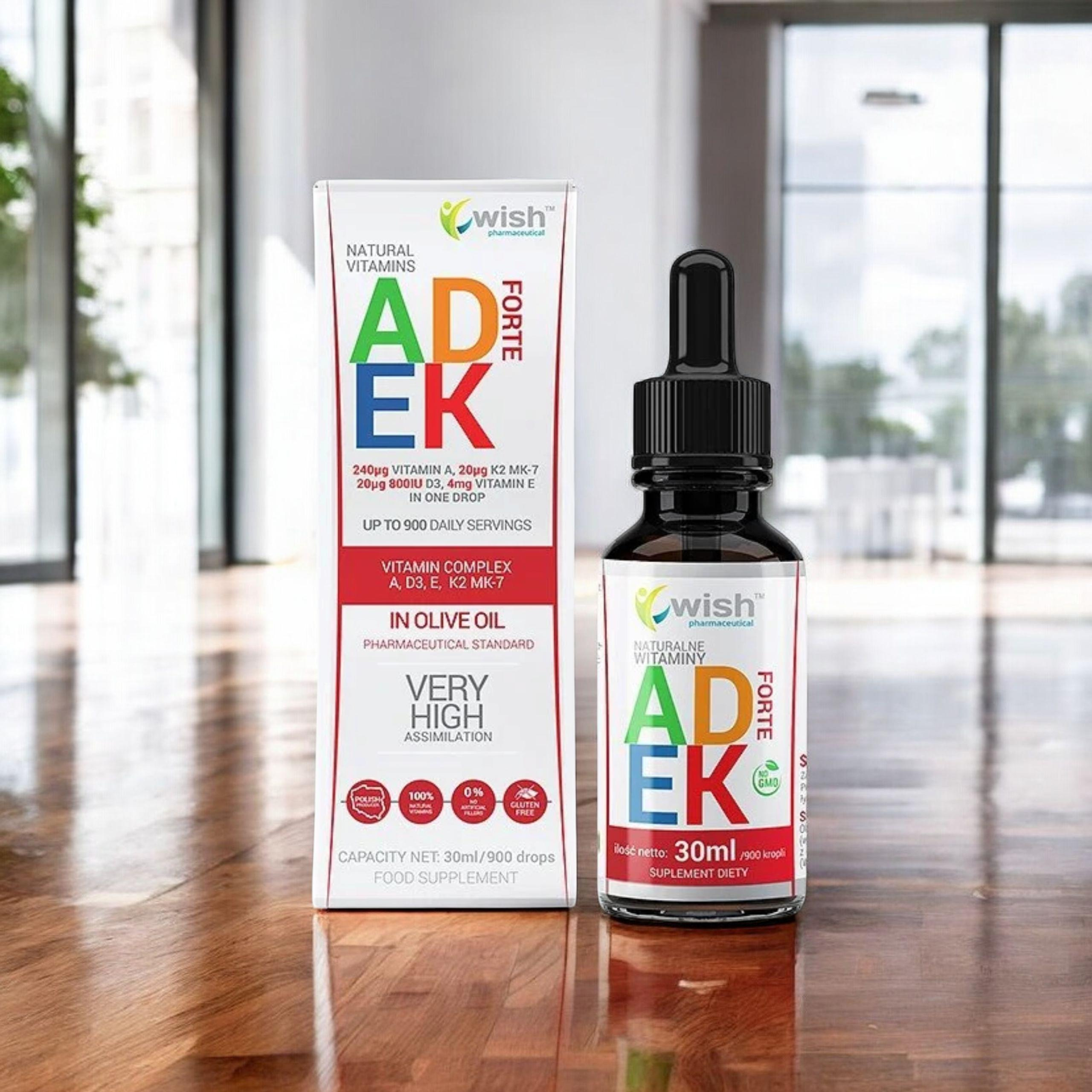 WISH Vitamin ADEK Forte - 2x 30 ml