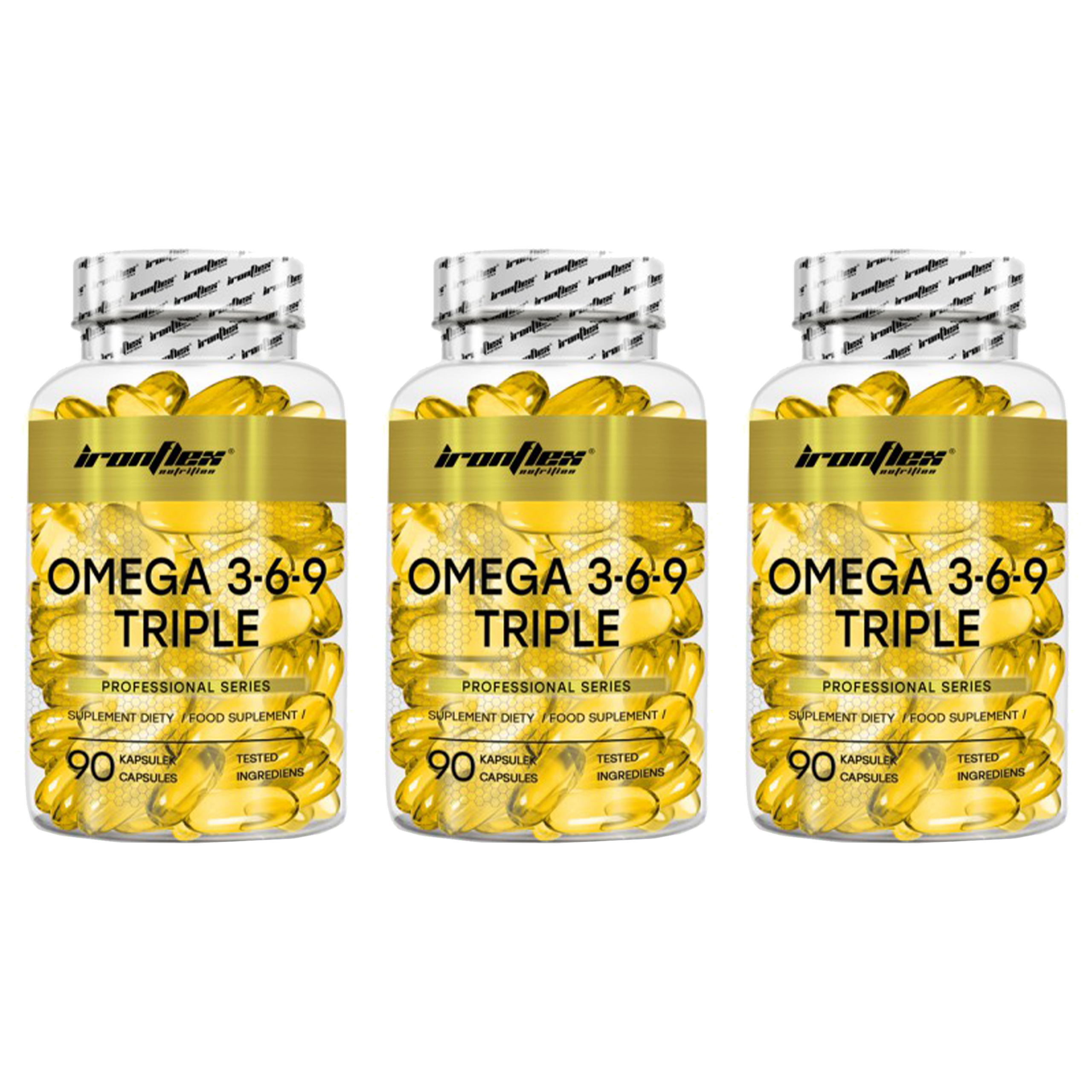 IronFlex Omega 3-6-9 Triple - 3x 90caps.