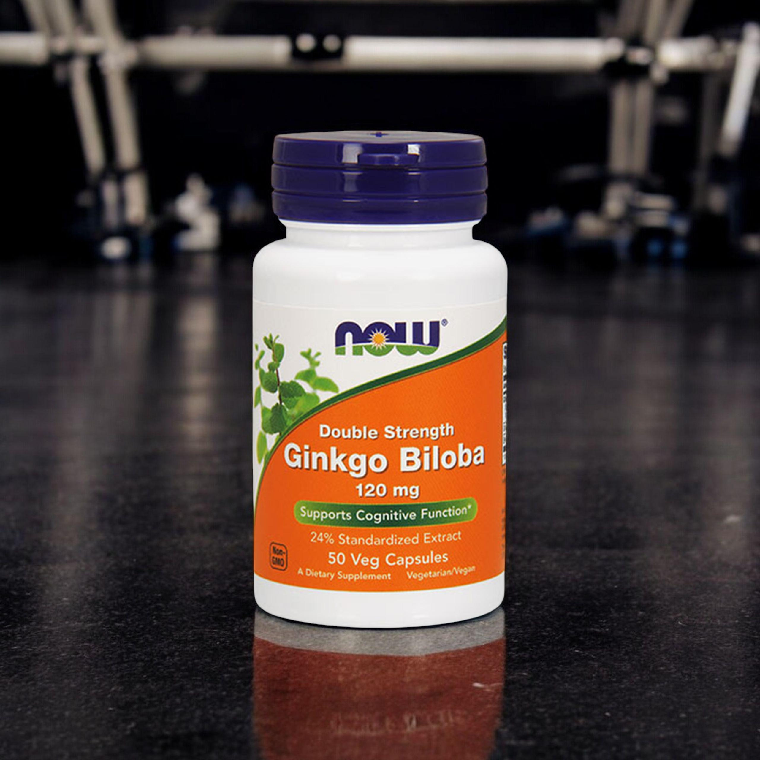 NOW Ginkgo Biloba Double Strenght - 3x 50vcaps.