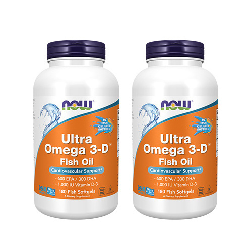 NOW Ultra Omega 3-D Fish Oil - 2x 180softgels