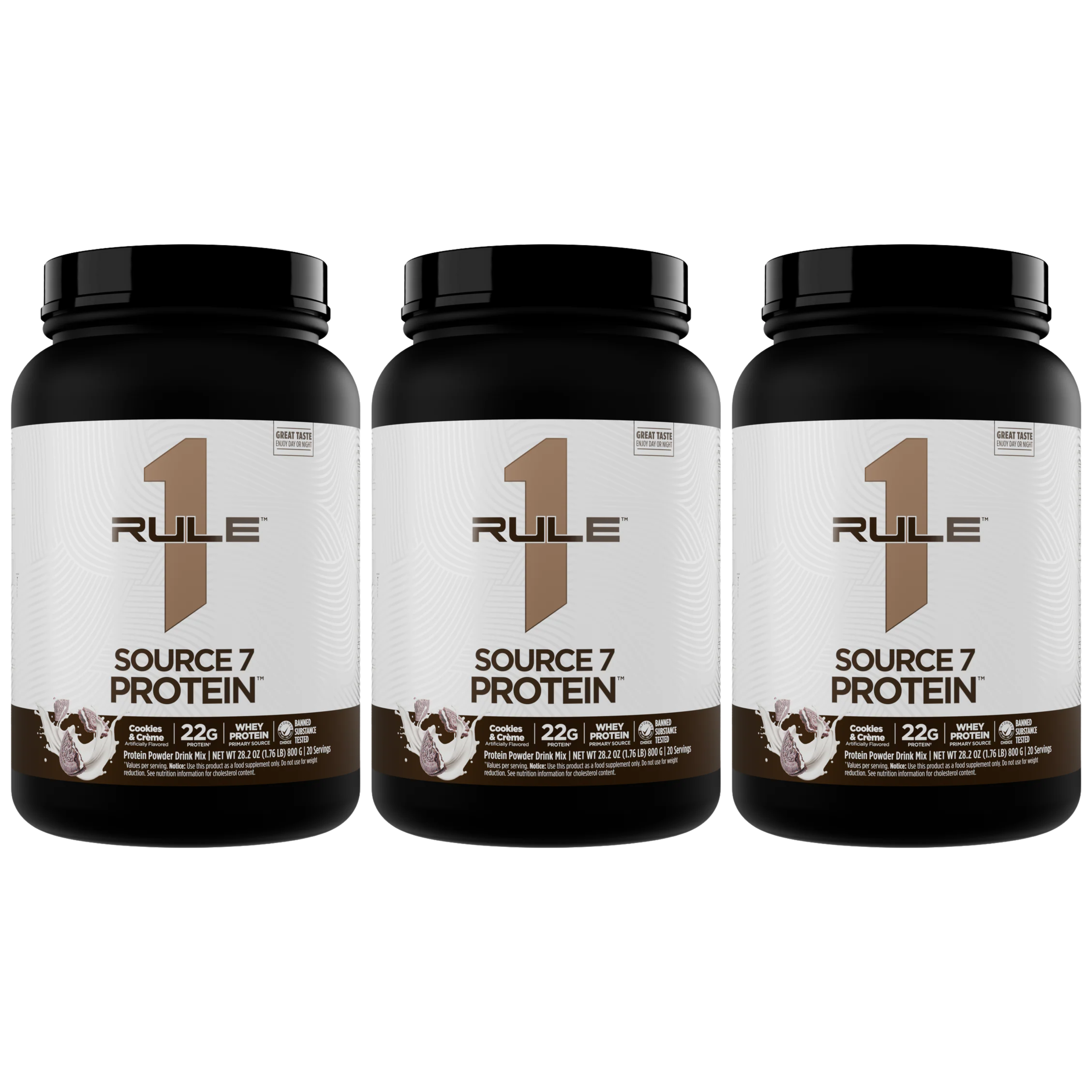 RULE 1 - R1 Source 7 Protein - 3x 800g 