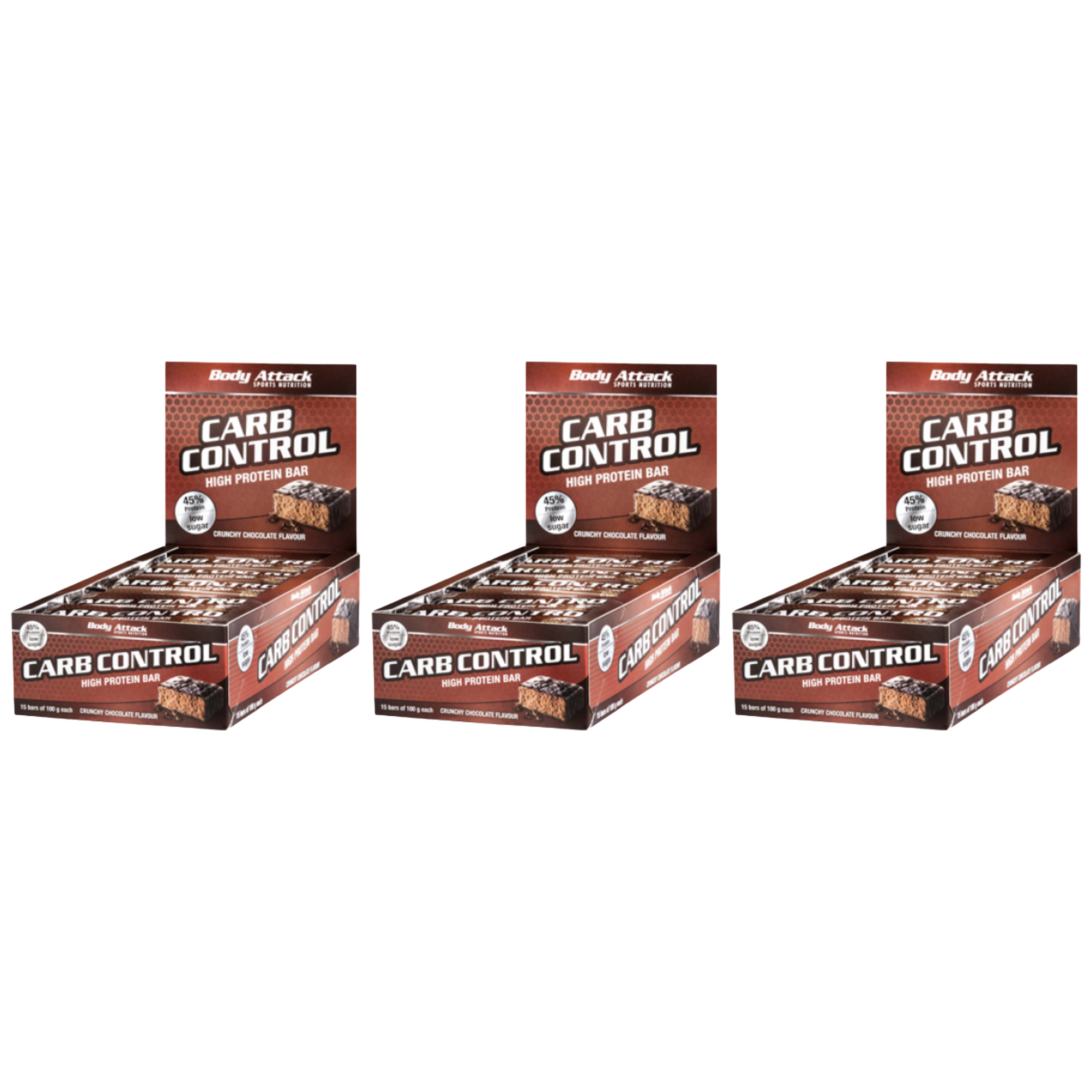 BODY ATTACK - Baton Carb Control - 15x 3x 100g 