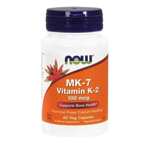NOW Vitamin K-2 MK7 100mcg - 2x 60vegcaps