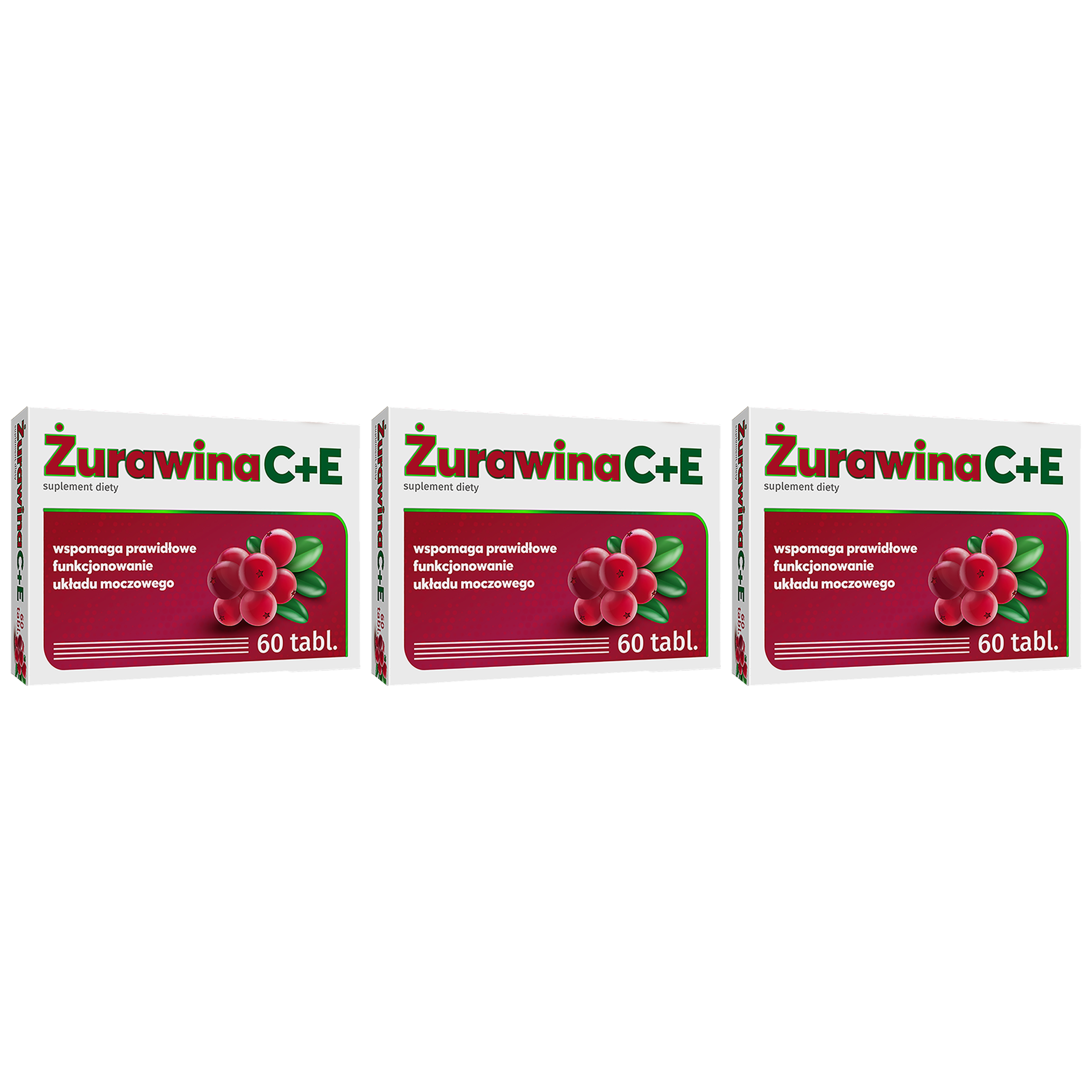 ALG PHARMA - 3x Żurawina C+E 60tabs.