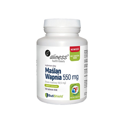 ALINESS Maślan Wapnia 550mg - 100vtabs