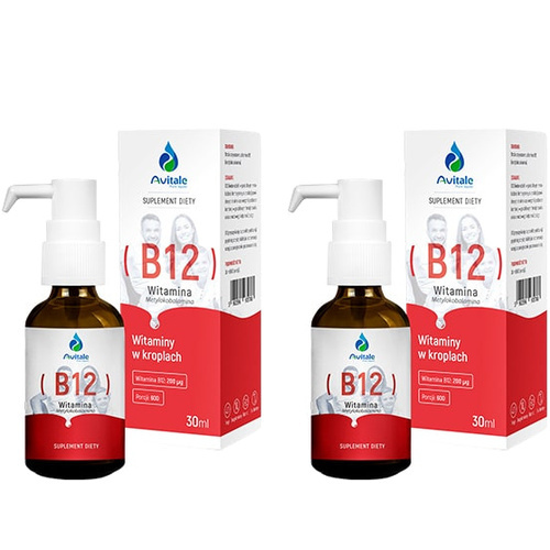 ALINESS - Avitale Witamina B12 200uq - 2x 30ml