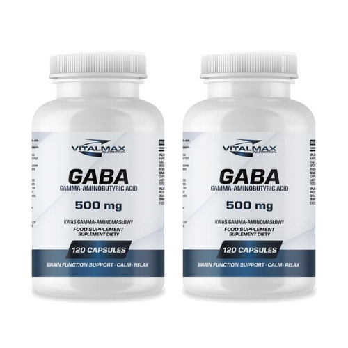 VITALMAX - GABA 500mg - 2x 120caps.