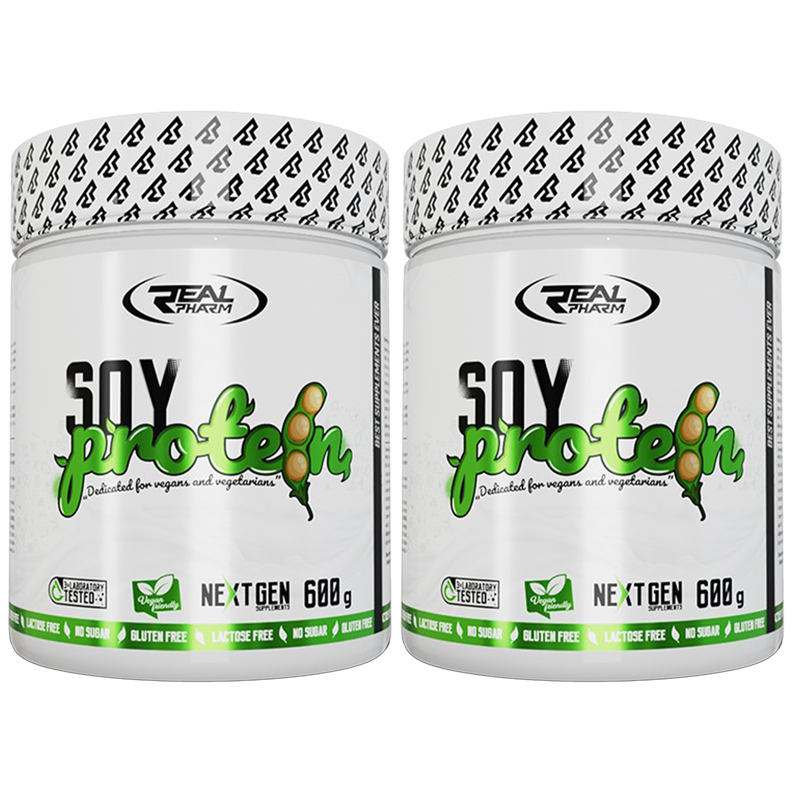 REAL PHARM Soy Protein - 2x 600g