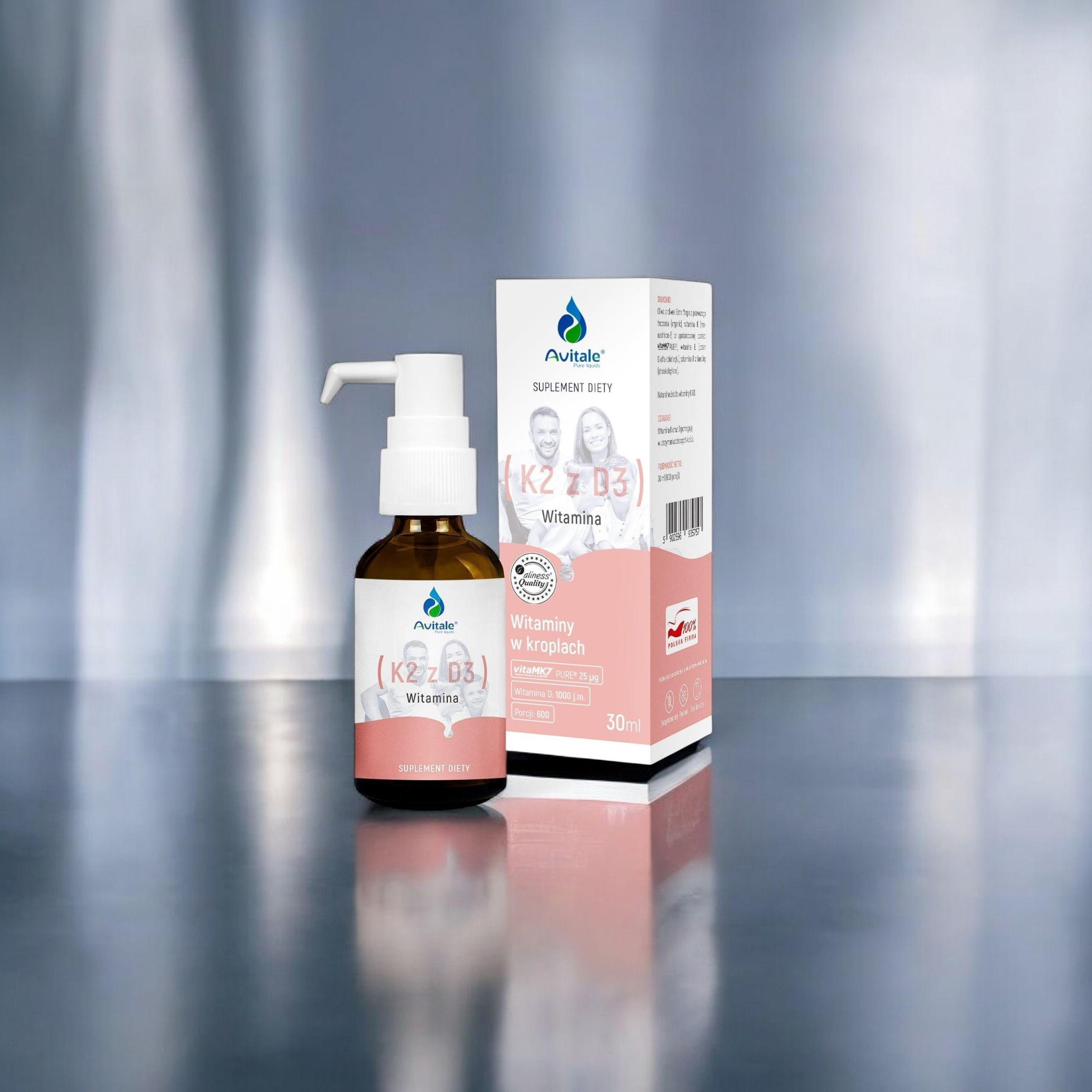 ALINESS - Avitale Witamina K2 z D3 - 2x 30ml