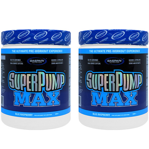GASPARI NUTRITION - Super Pump Max - 2x 500g - Blue Raspberry