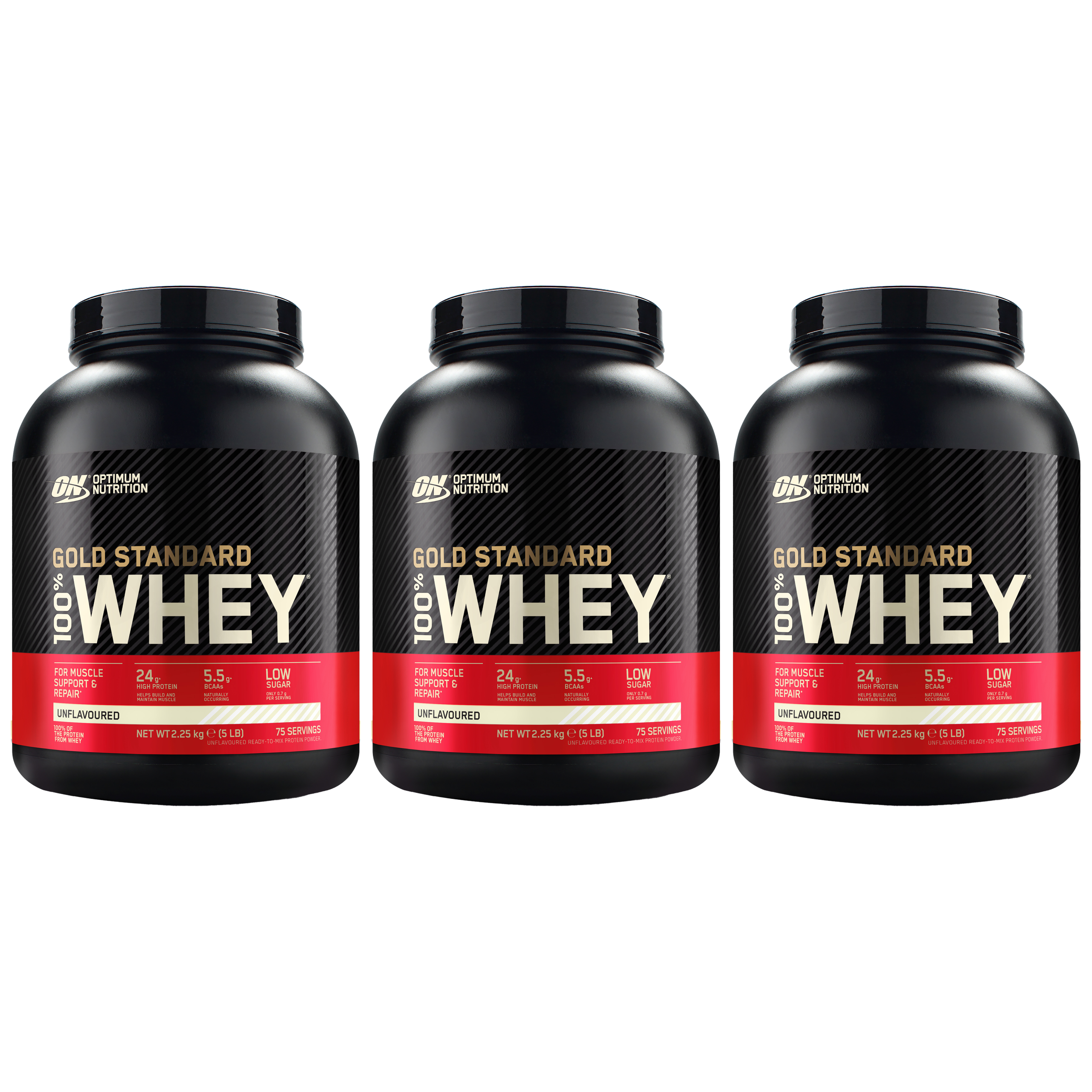 OPTIMUM NUTRITION Whey Gold Standard - 3x 2250g
