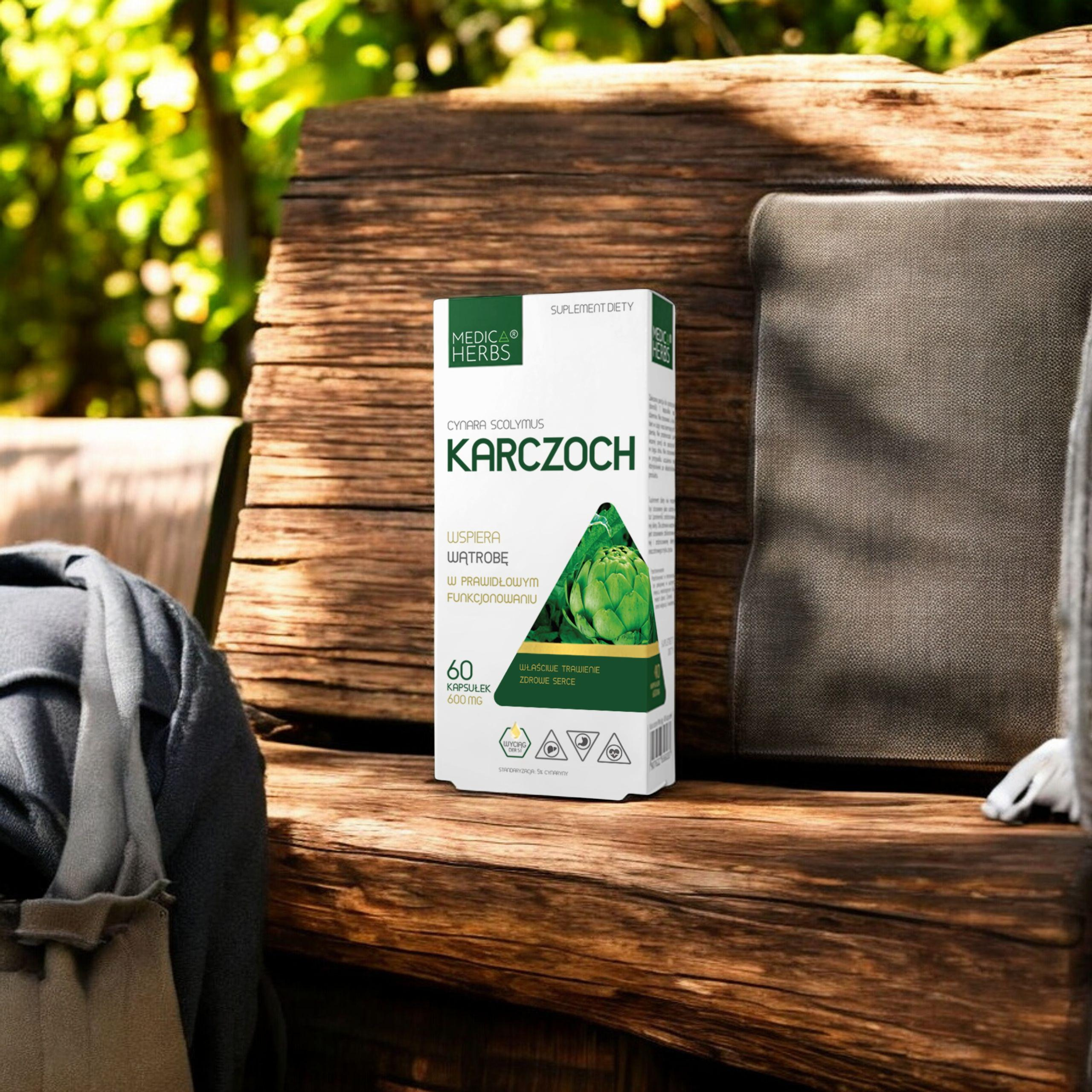 MEDICA HERBS - Karczoch 600mg - 60caps.