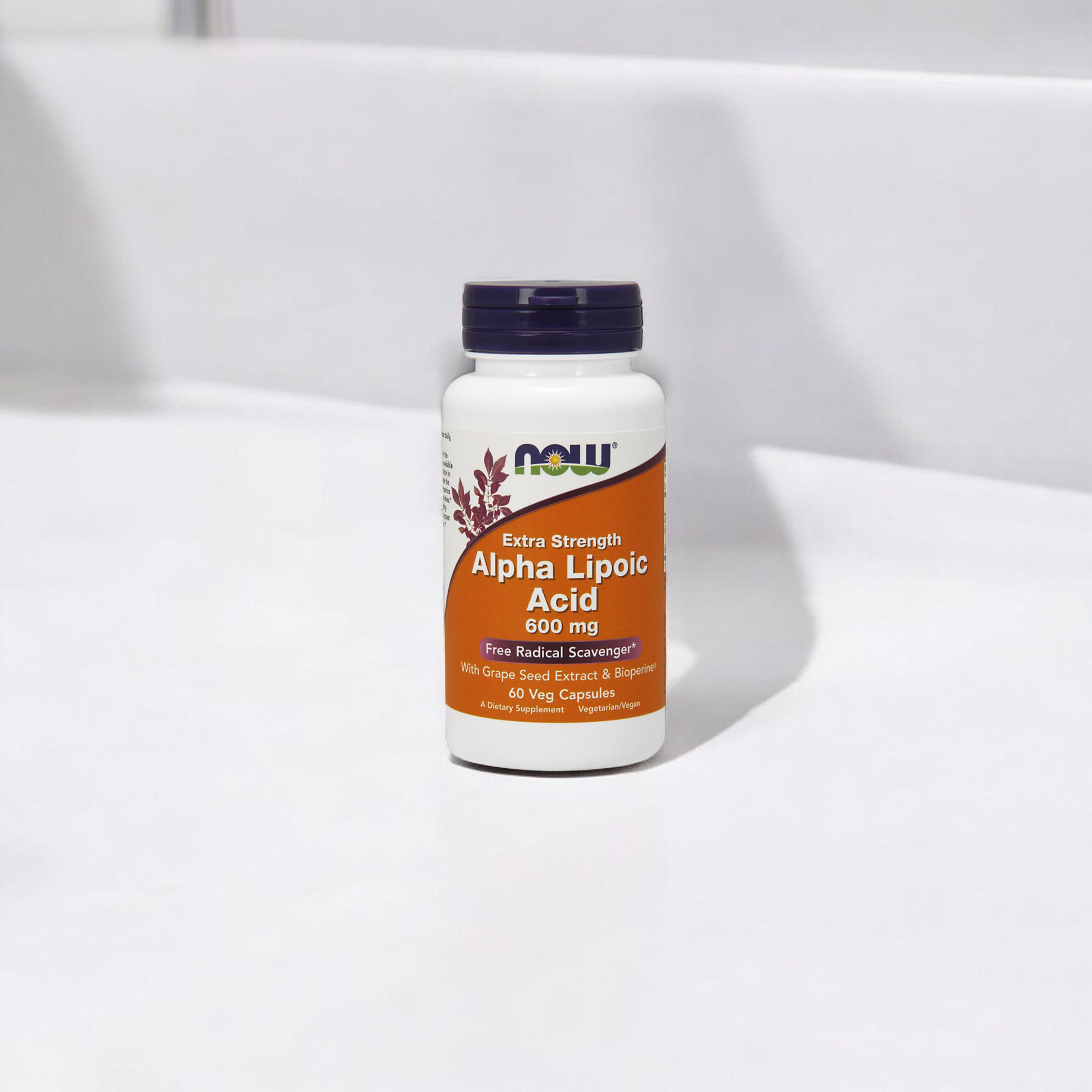 NOW Alpha Lipoic Acid 600mg - 2x 60vegcaps.