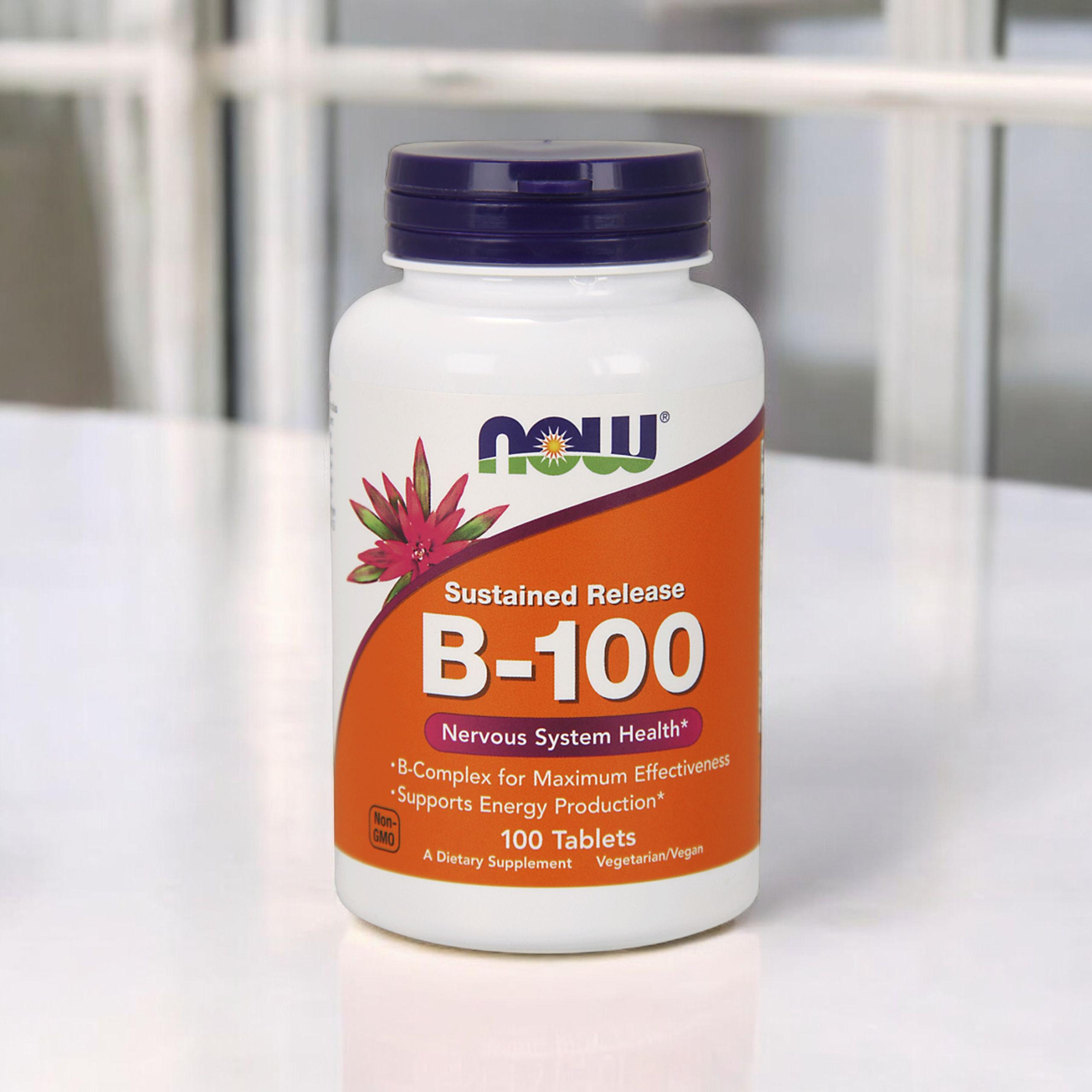 NOW Vitamin B-100 - 2x 100tabs.