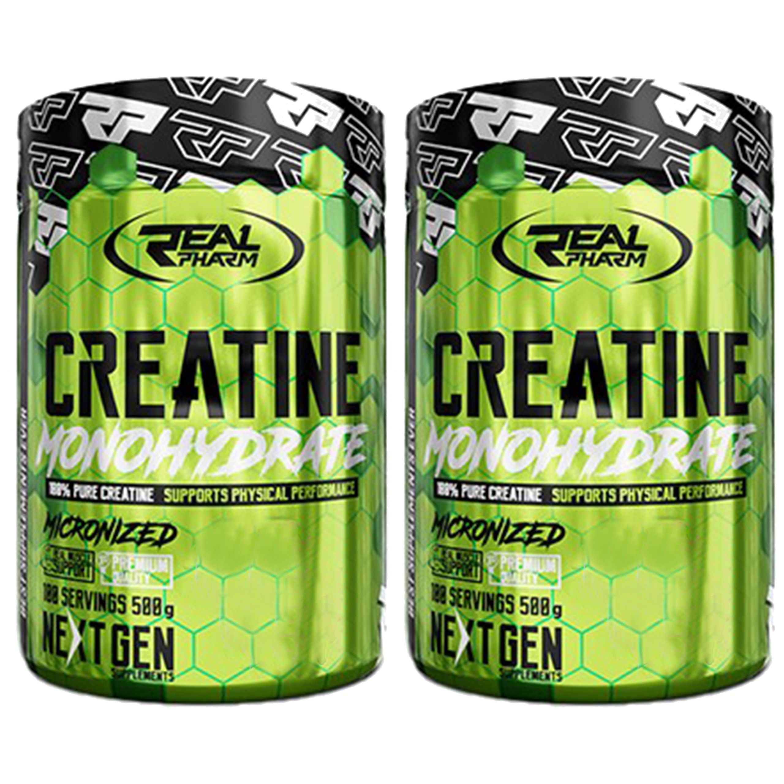 REAL PHARM Creatine Monohydrate - 2x 500g