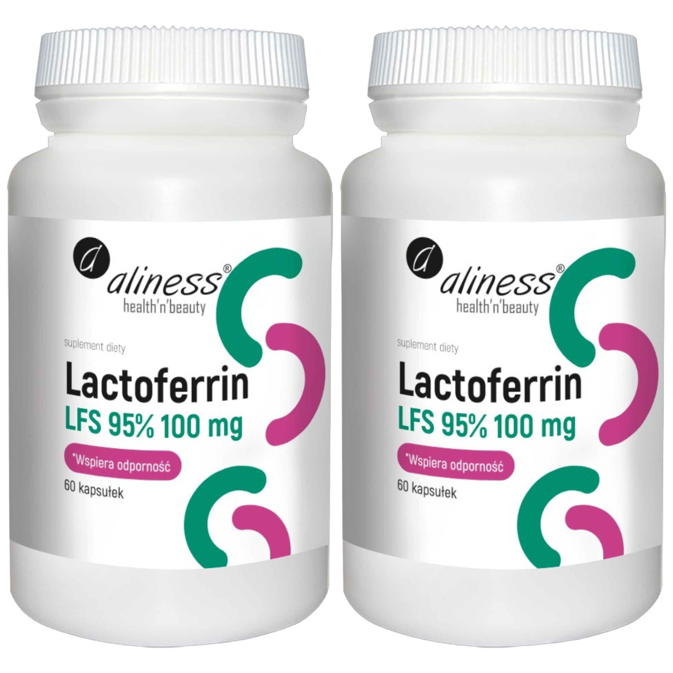 ALINESS Lactoferrin LFS 95% 100mg - 2x 60caps.