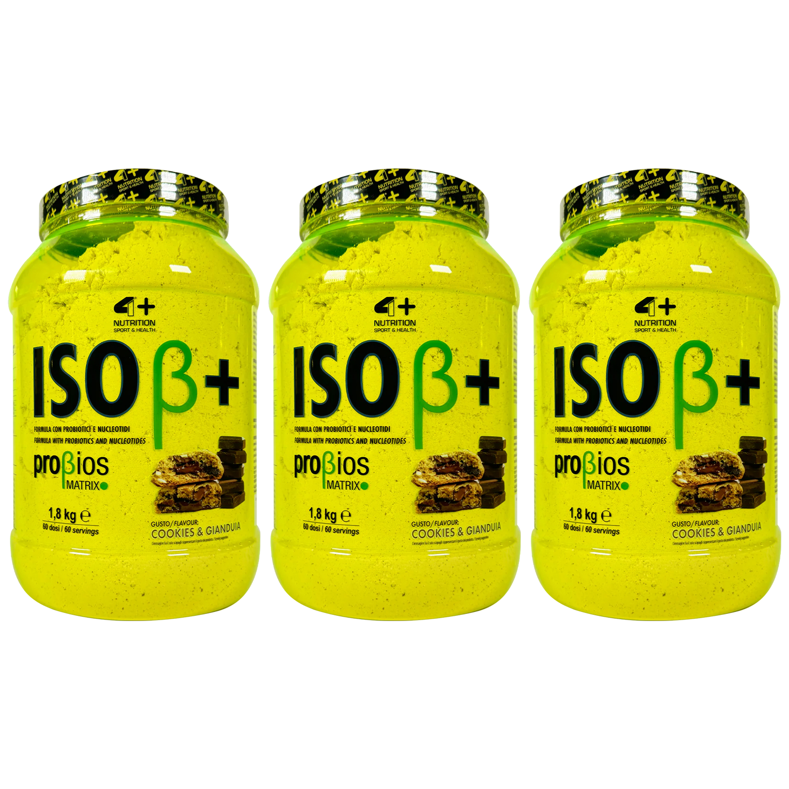 4+ NUTRITION ISO+ Probiotics - 3x 1800g
