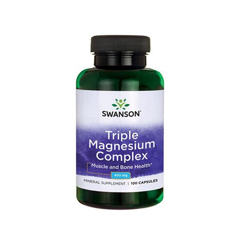 SWANSON Triple Magnesium Complex 400mg - 2x 100caps
