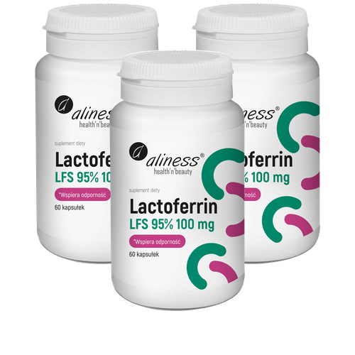 ALINESS Lactoferrin LFS 95% 100mg - 3x 60caps.