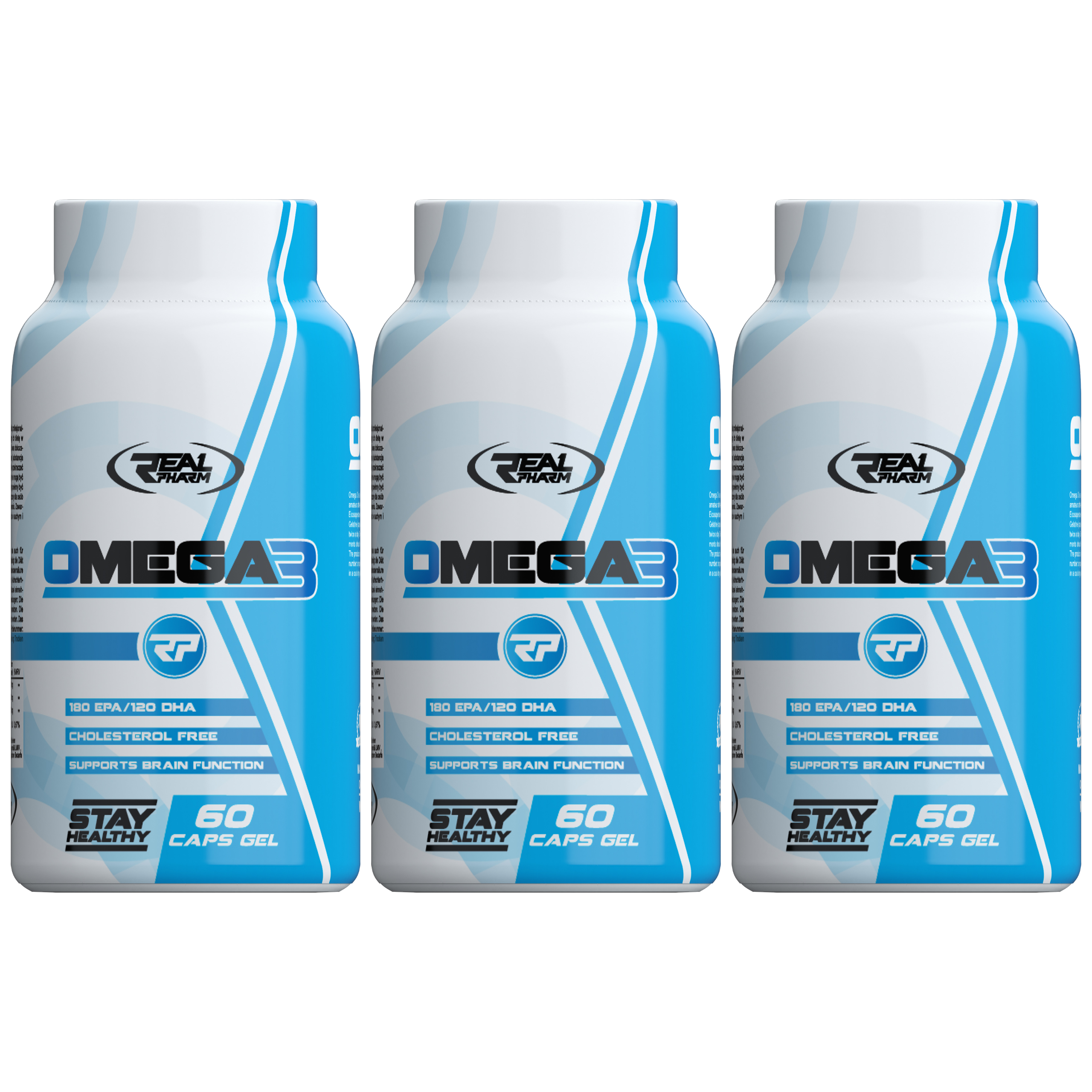 REAL PHARM Omega 3 1000mg - 3x 60soft gels