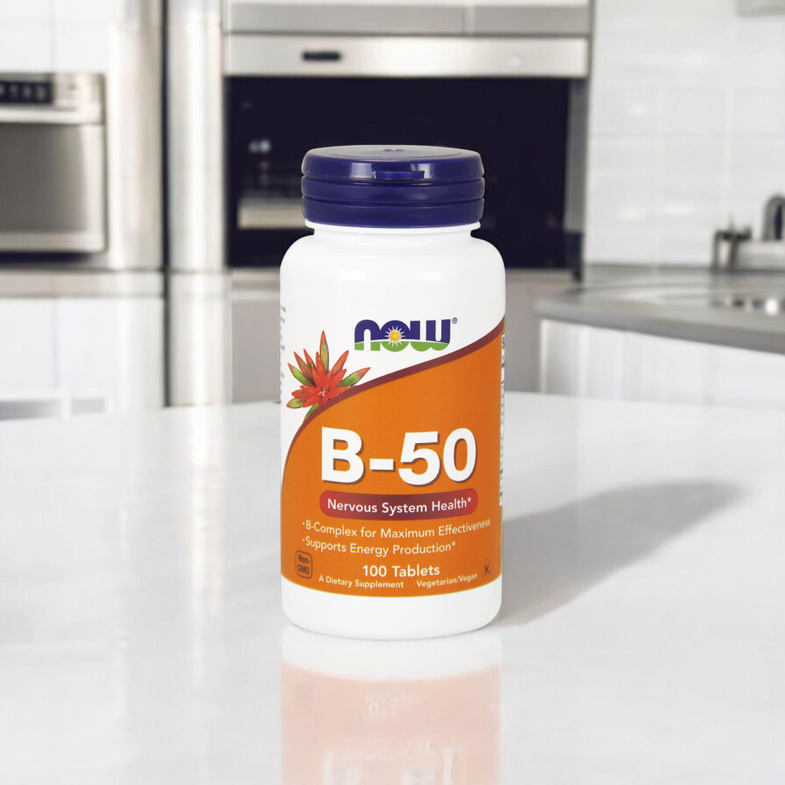 NOW Vitamin B-50 - 3x 100tabs