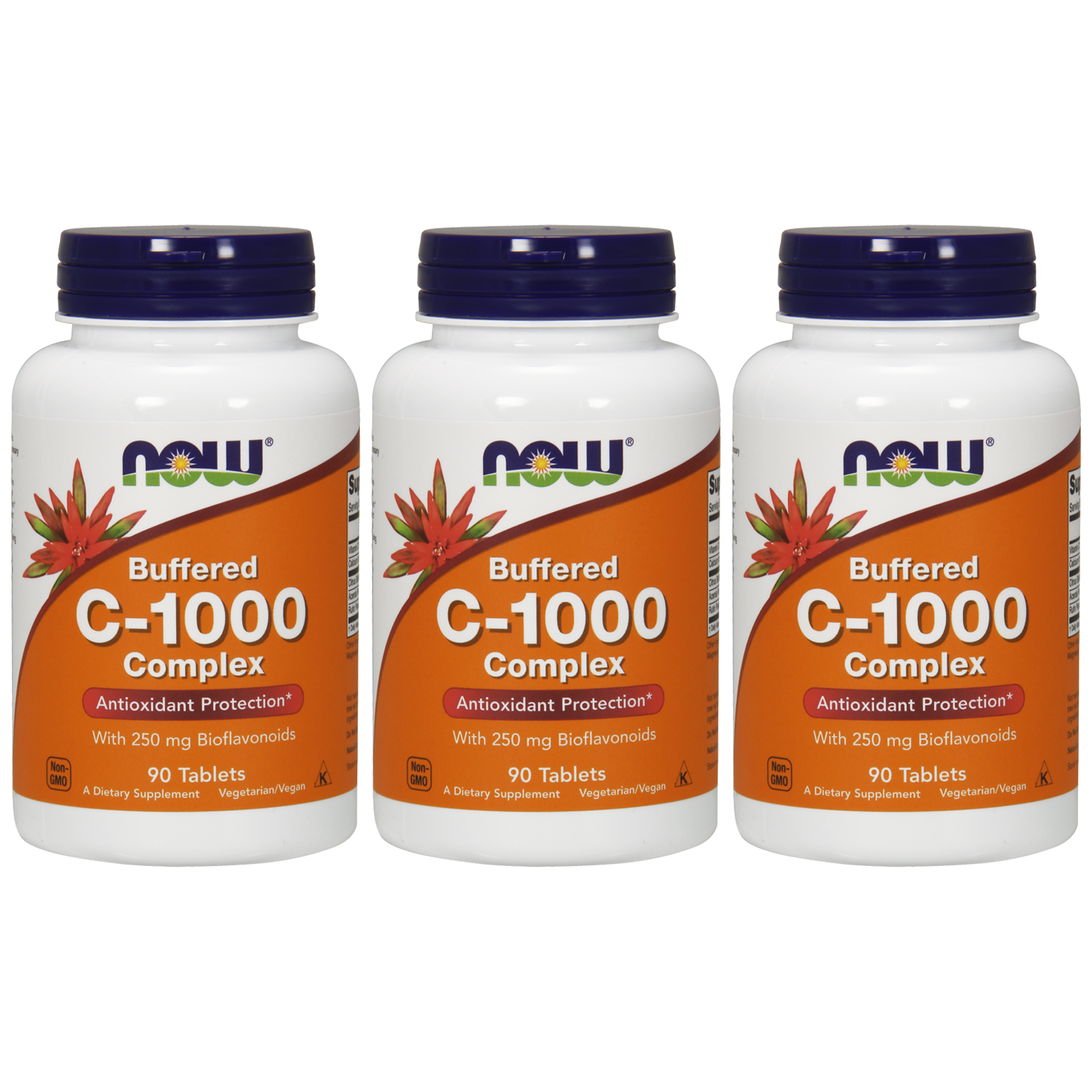 NOW Vitamin C-1000 Complex Buffered - 3x 90tab
