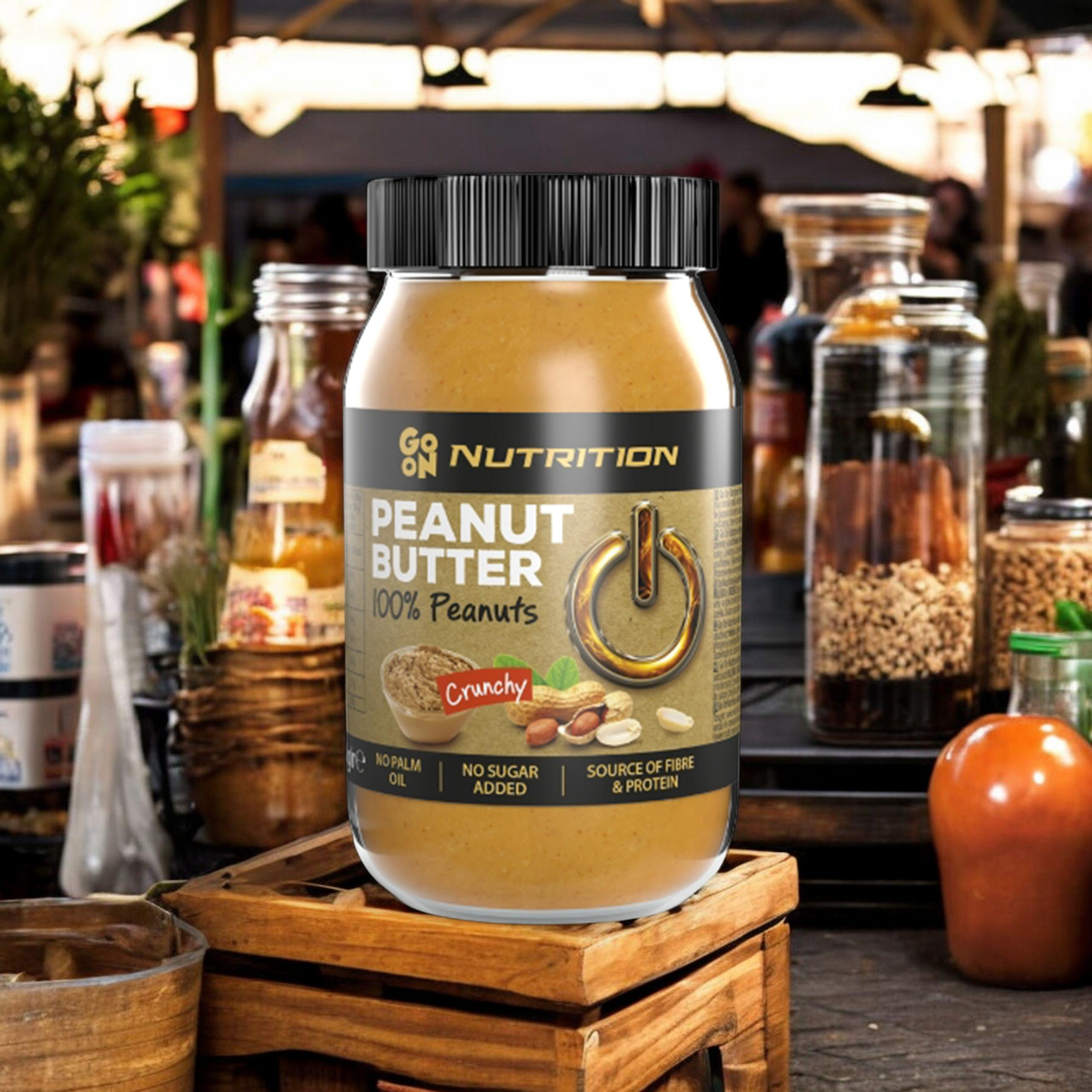 GO ON NUTRITION Peanut Cream 100% Peanuts - 2x 900g - Krem orzechowy