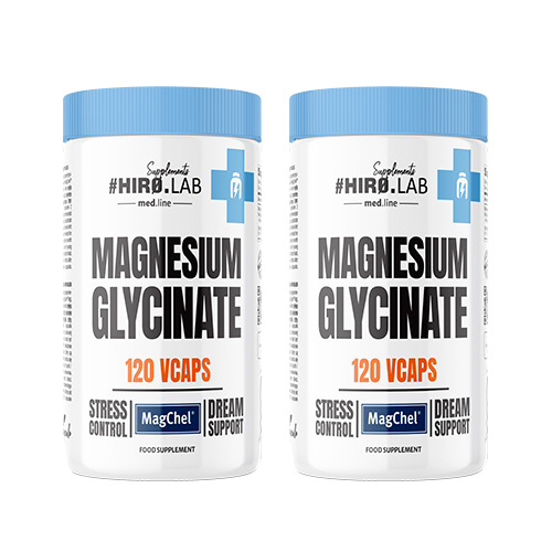 HIRO.LAB Magnesium Glycinate - 2x 120vcaps.