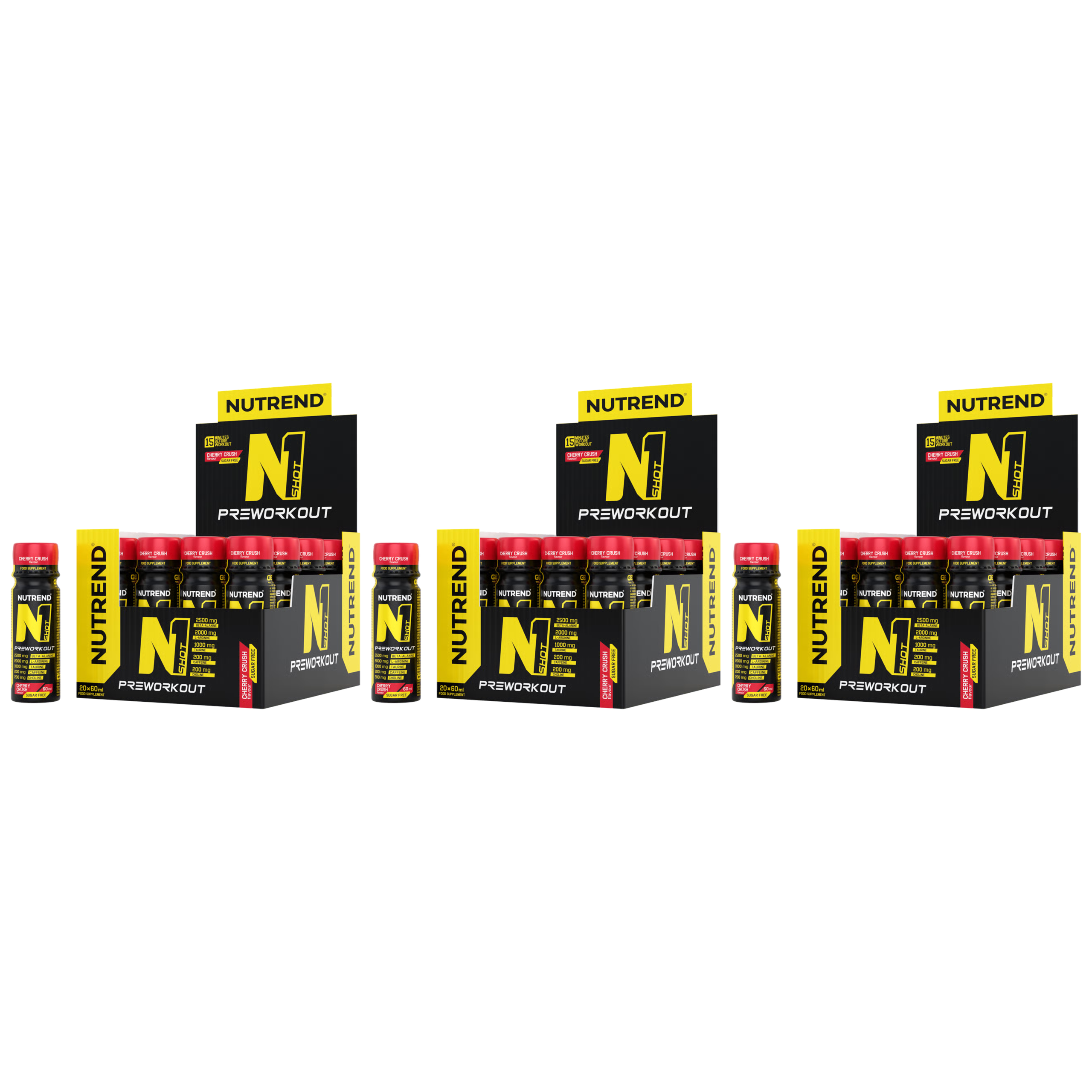 NUTREND - Shot PreWorkout - 20x 3x 60ml 
