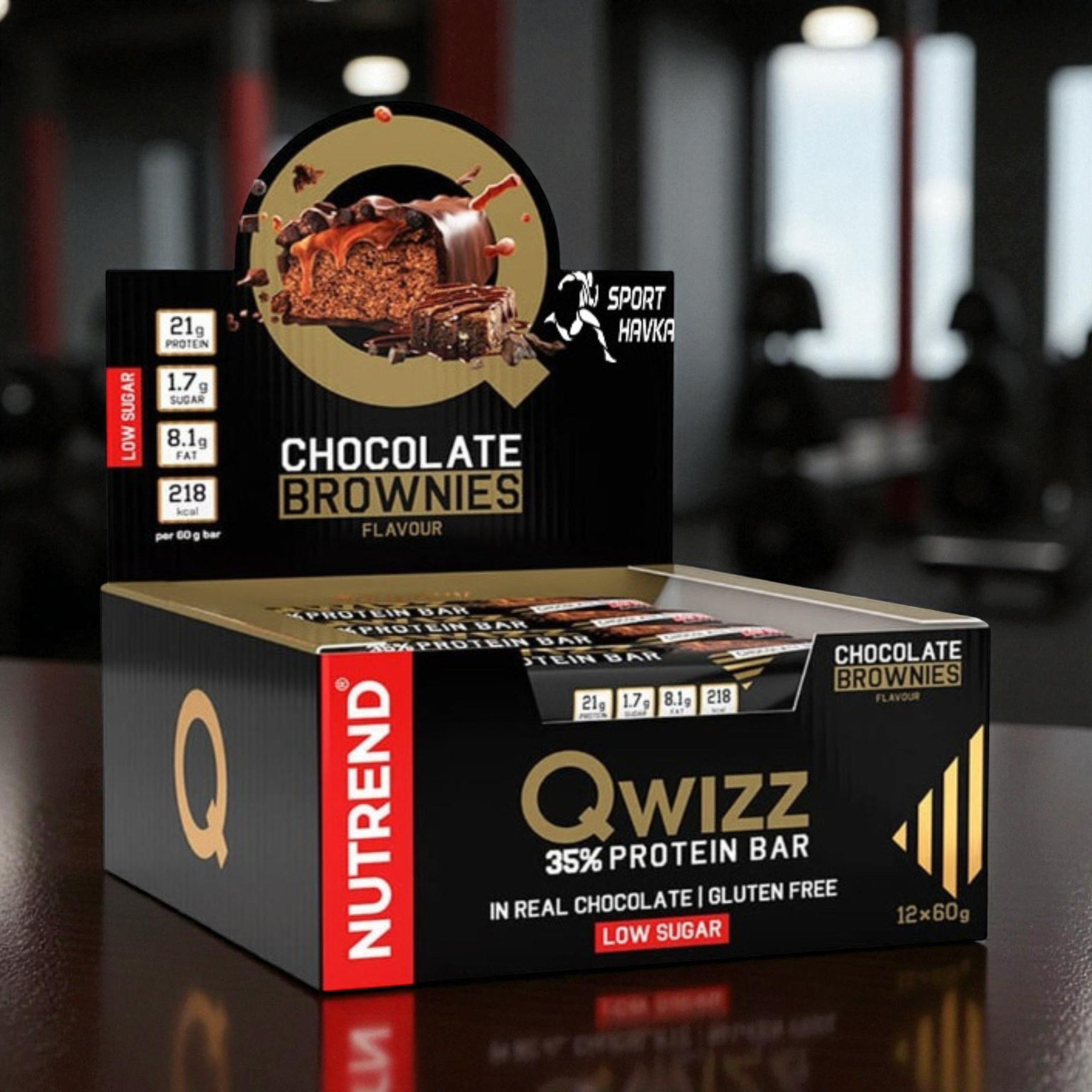 NUTREND - Baton QWIZZ Protein Bar - 24x 2x 60g