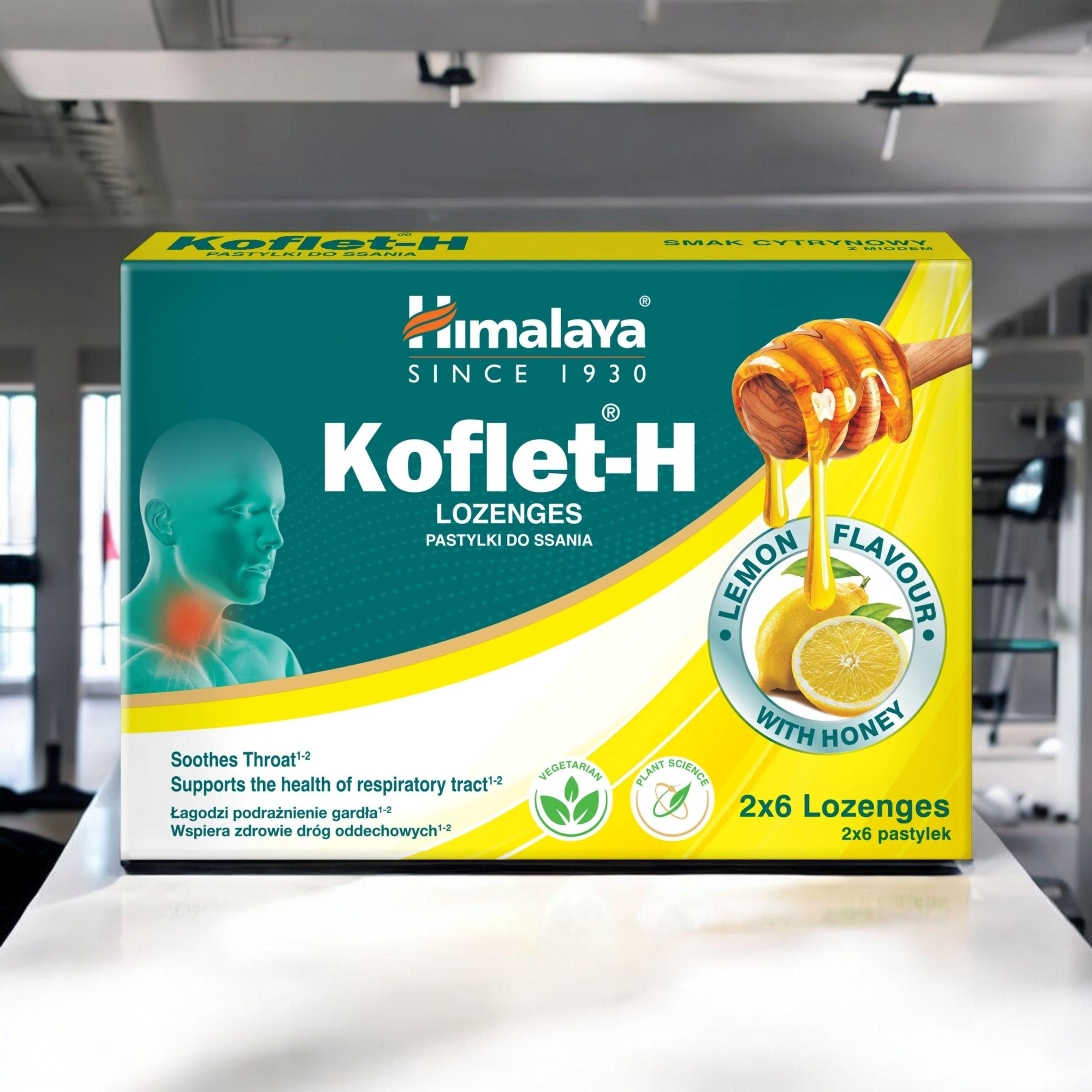 HIMALAYA Koflet-H - 12lozenges - 2x Pastylki do ssania