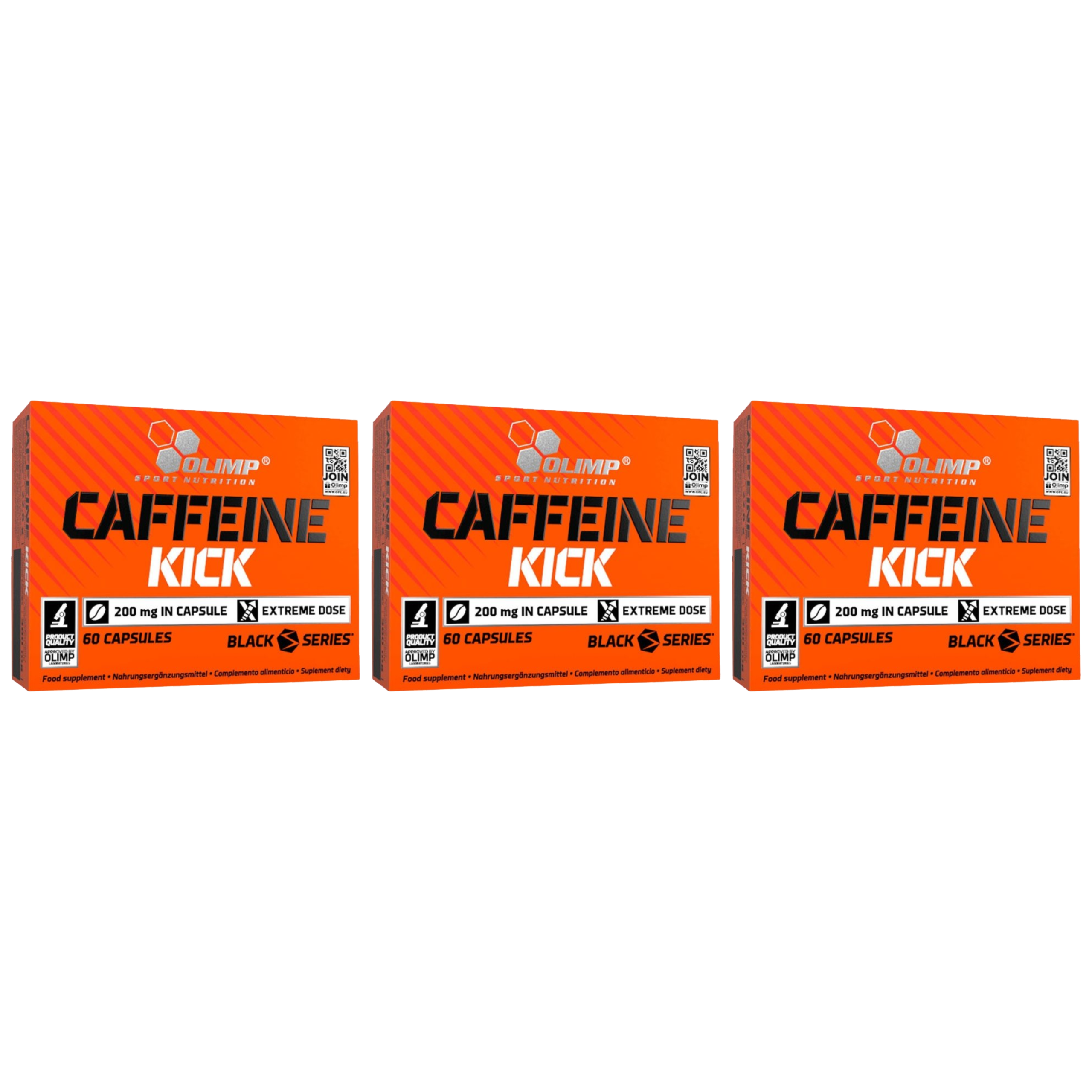 OLIMP Caffeine Kick 200mg - 3x 60caps.