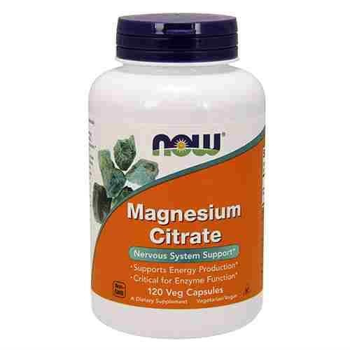 NOW Magnesium Citrate - 3x 120vcaps