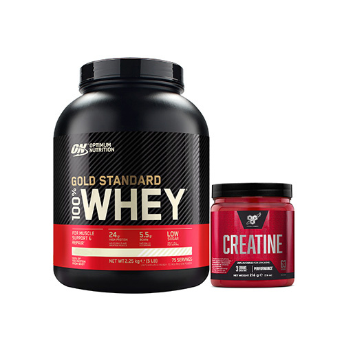 Zestaw OPTIMUM NUTRITION Whey Gold Standard - 2270g* + BSN DNA Creatine - 216g