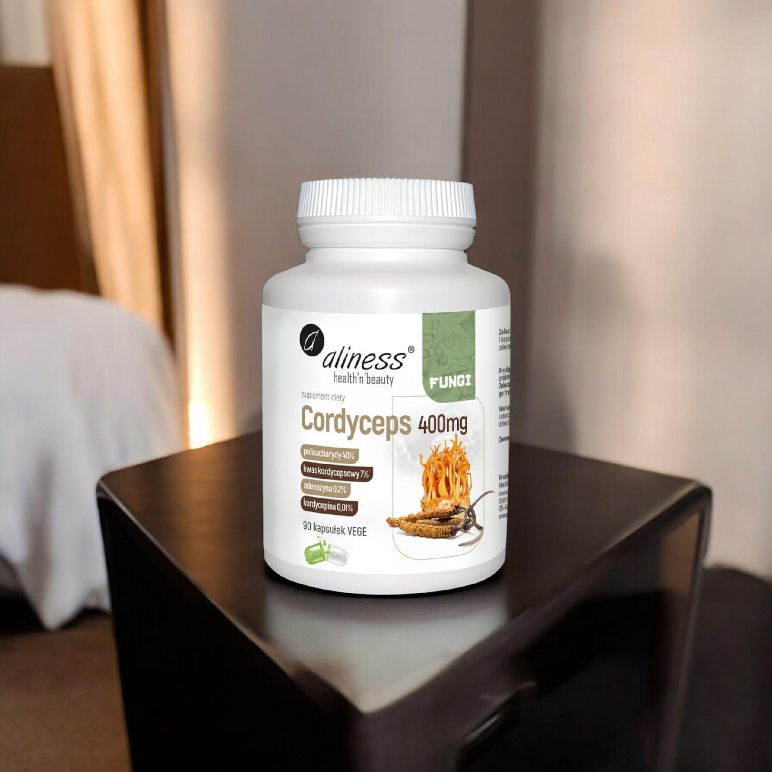 ALINESS - Fungi Cordyceps 400mg - 3x 90vcaps.
