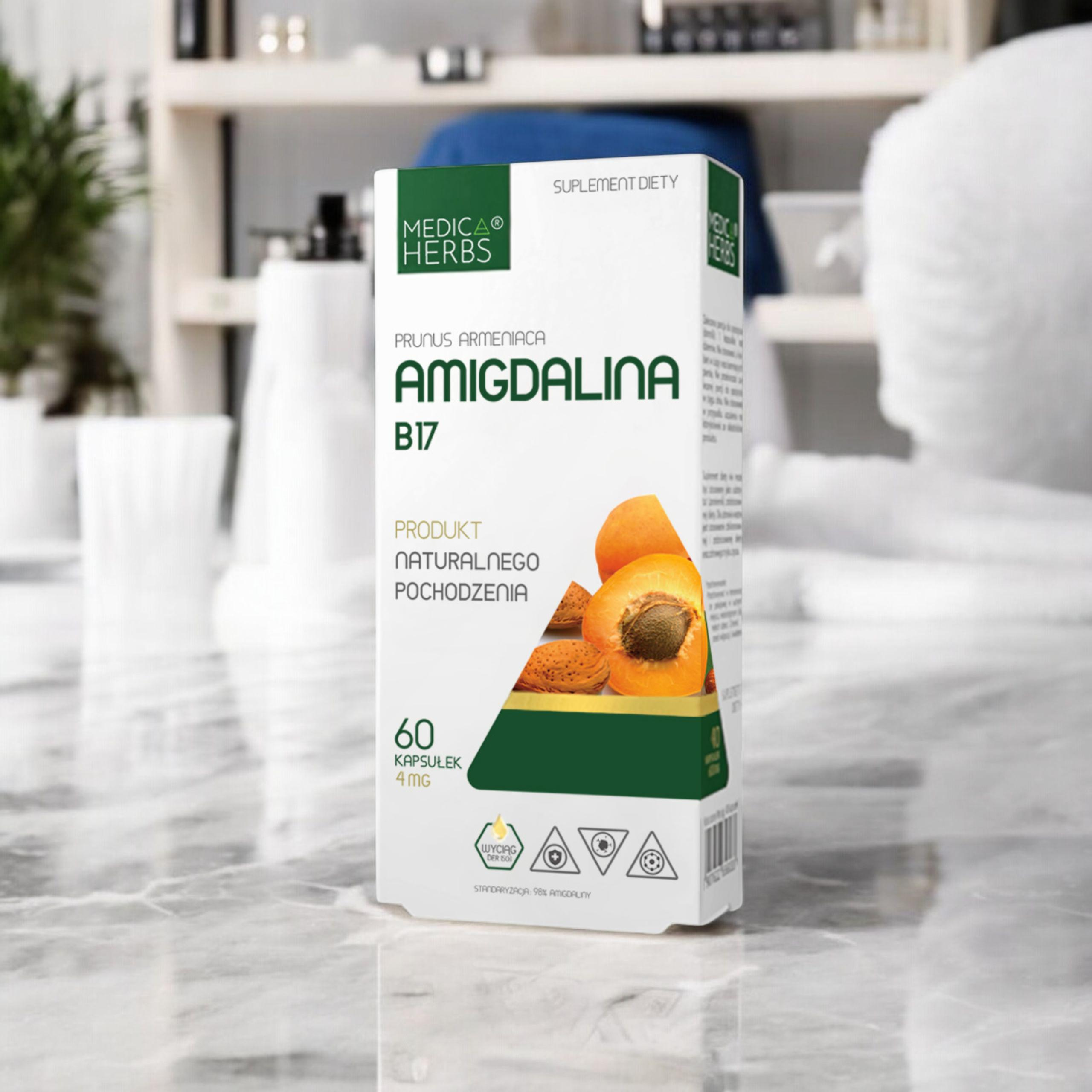 MEDICA HERBS - Amigdalina B17 4mg - 2x 60caps.