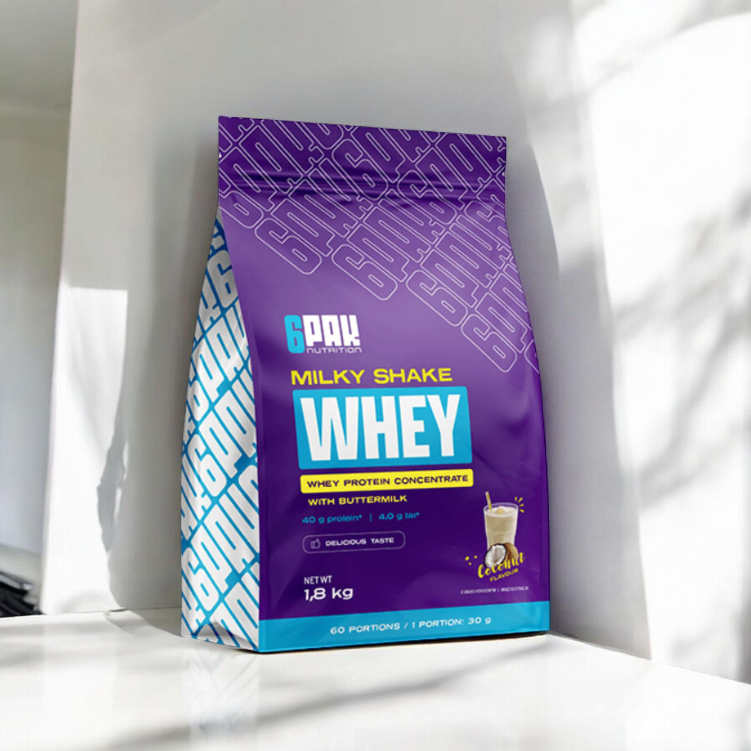 6PAK Milky Shake Whey - 3x 1800g